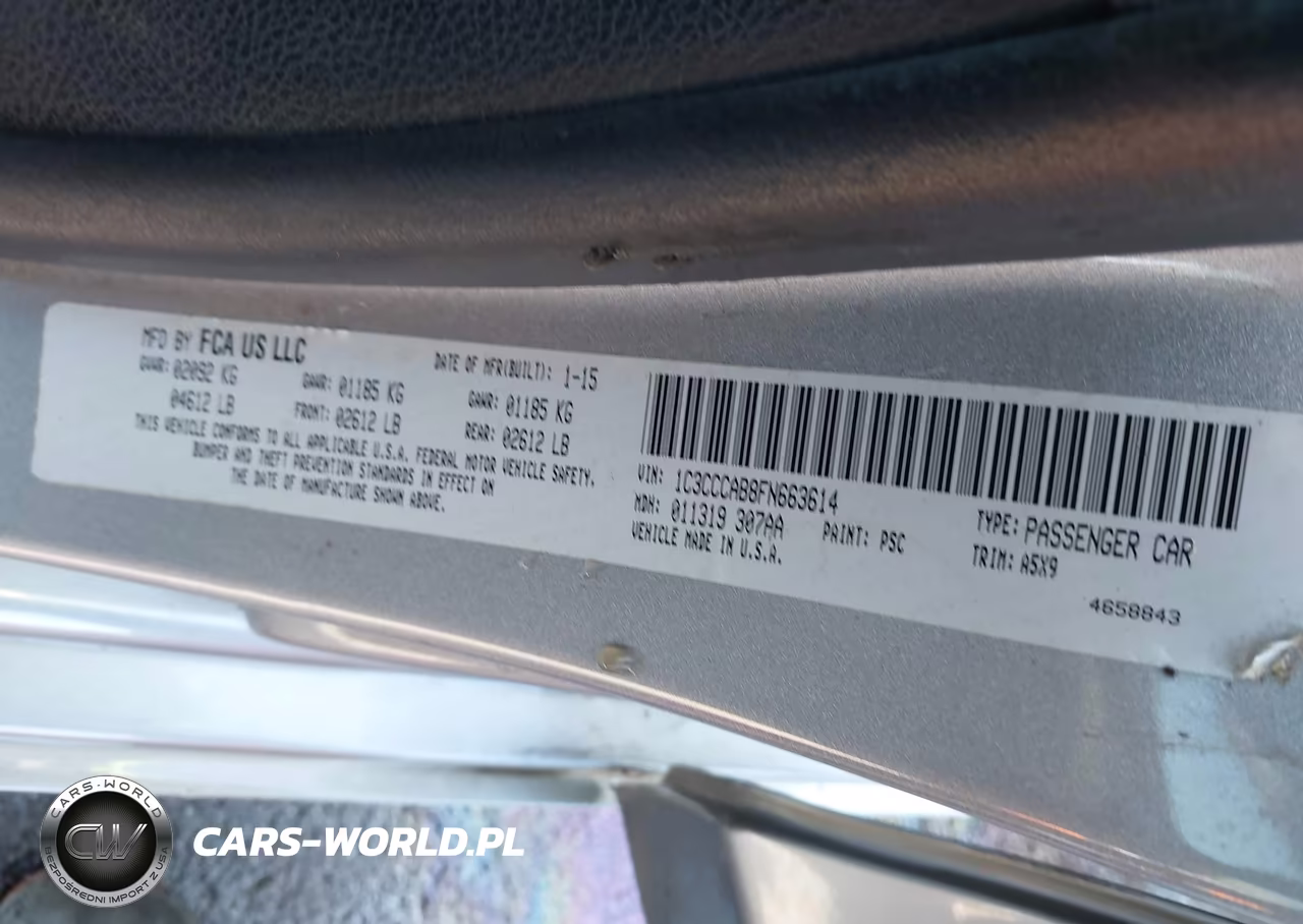 2015 Chrysler 200 Limited VIN:1C3CCCAB8FN663614 - 9