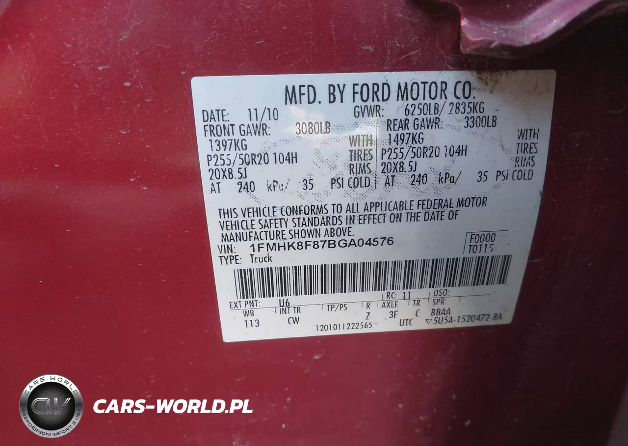 2011 Ford Explorer Limited VIN:1FMHK8F87BGA04576 - 9