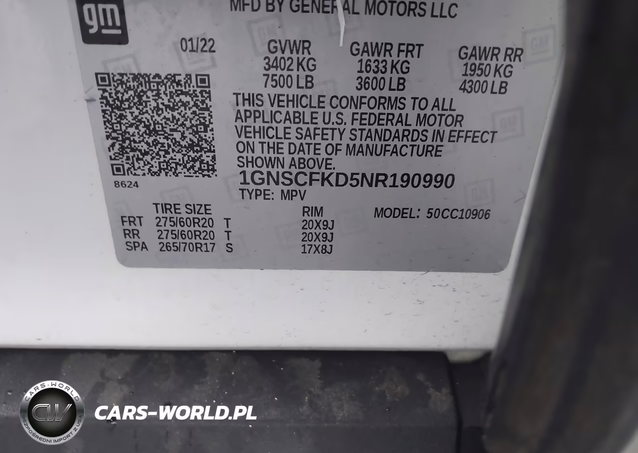 2022 Chevrolet Suburban 2Wd Premier VIN:1GNSCFKD5NR190990 - 9