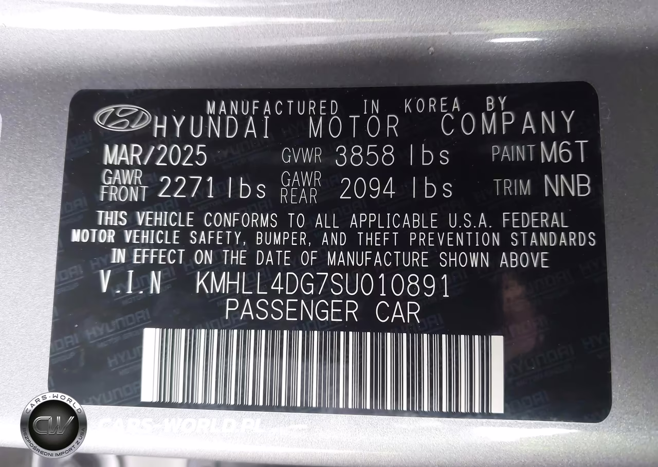 2025 Hyundai Elantra Se VIN:KMHLL4DG7SU010891 - 9