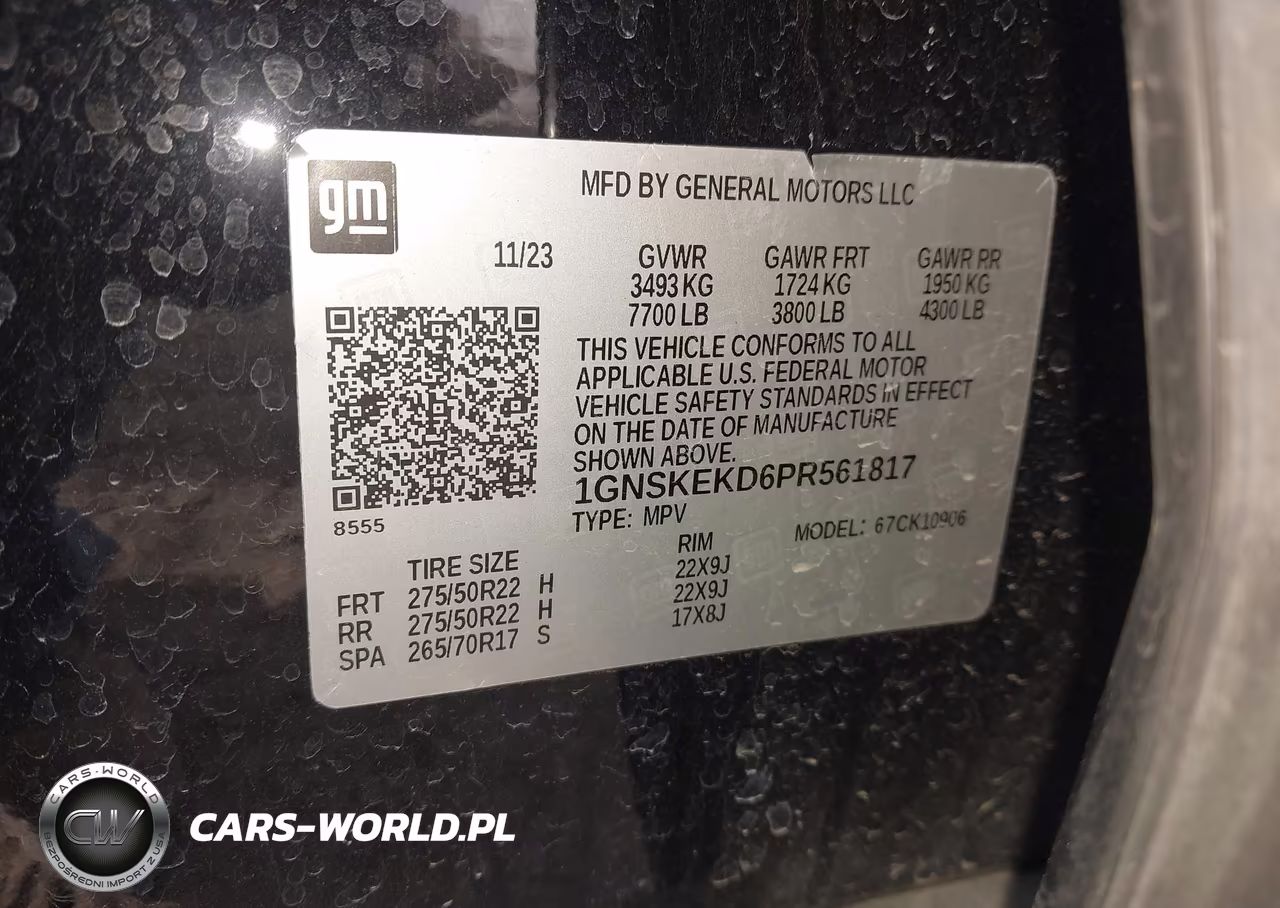 2023 Chevrolet Suburban 4Wd Rst VIN:1GNSKEKD6PR561817 - 9
