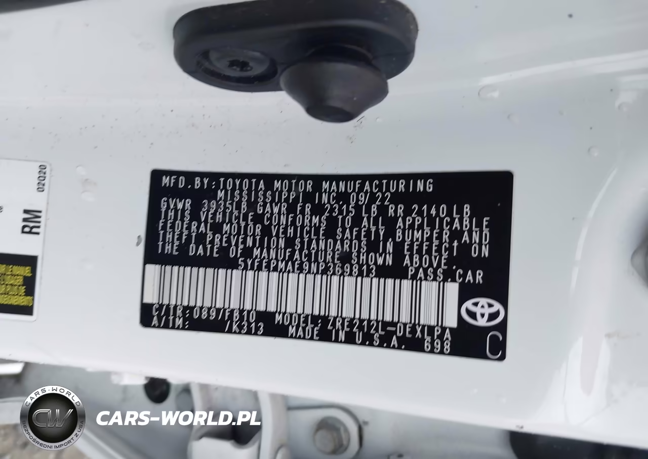 2022 Toyota Corolla Le VIN:5YFEPMAE9NP369813 - 9