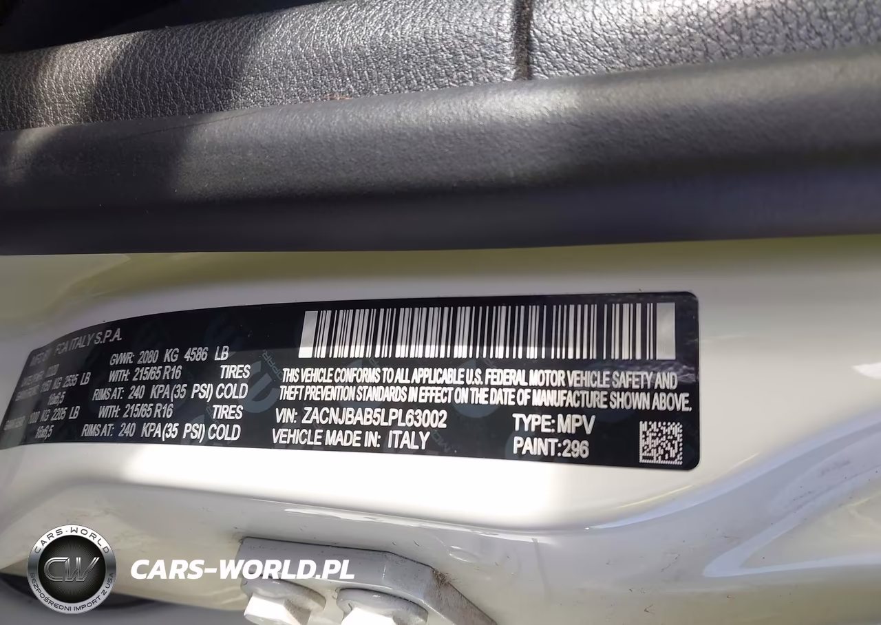 2020 Jeep Renegade Sport 4X4 VIN:ZACNJBAB5LPL63002 - 9