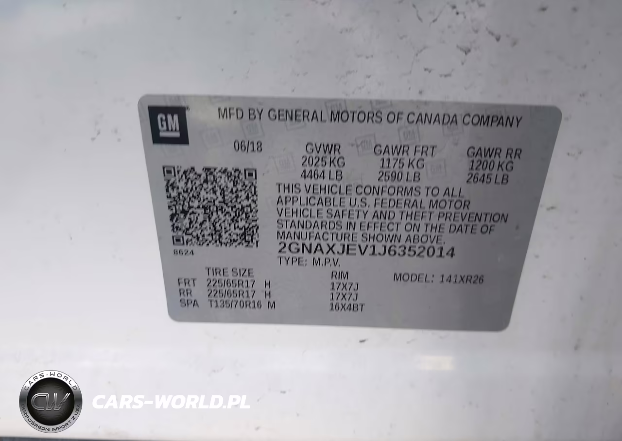2018 Chevrolet Equinox Lt VIN:2GNAXJEV1J6352014 - 9