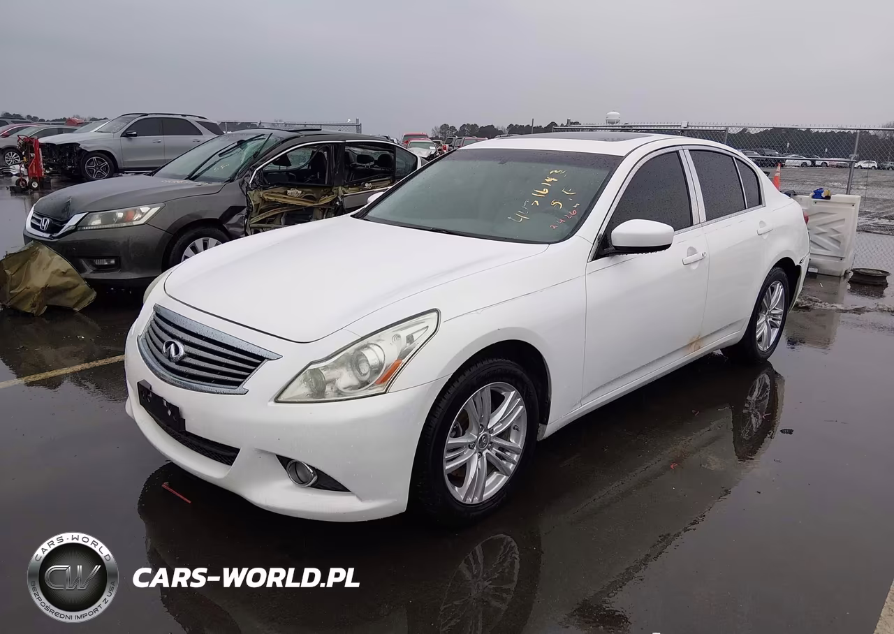 2011 Infiniti G25X VIN:JN1DV6AR2BM450833 - 2