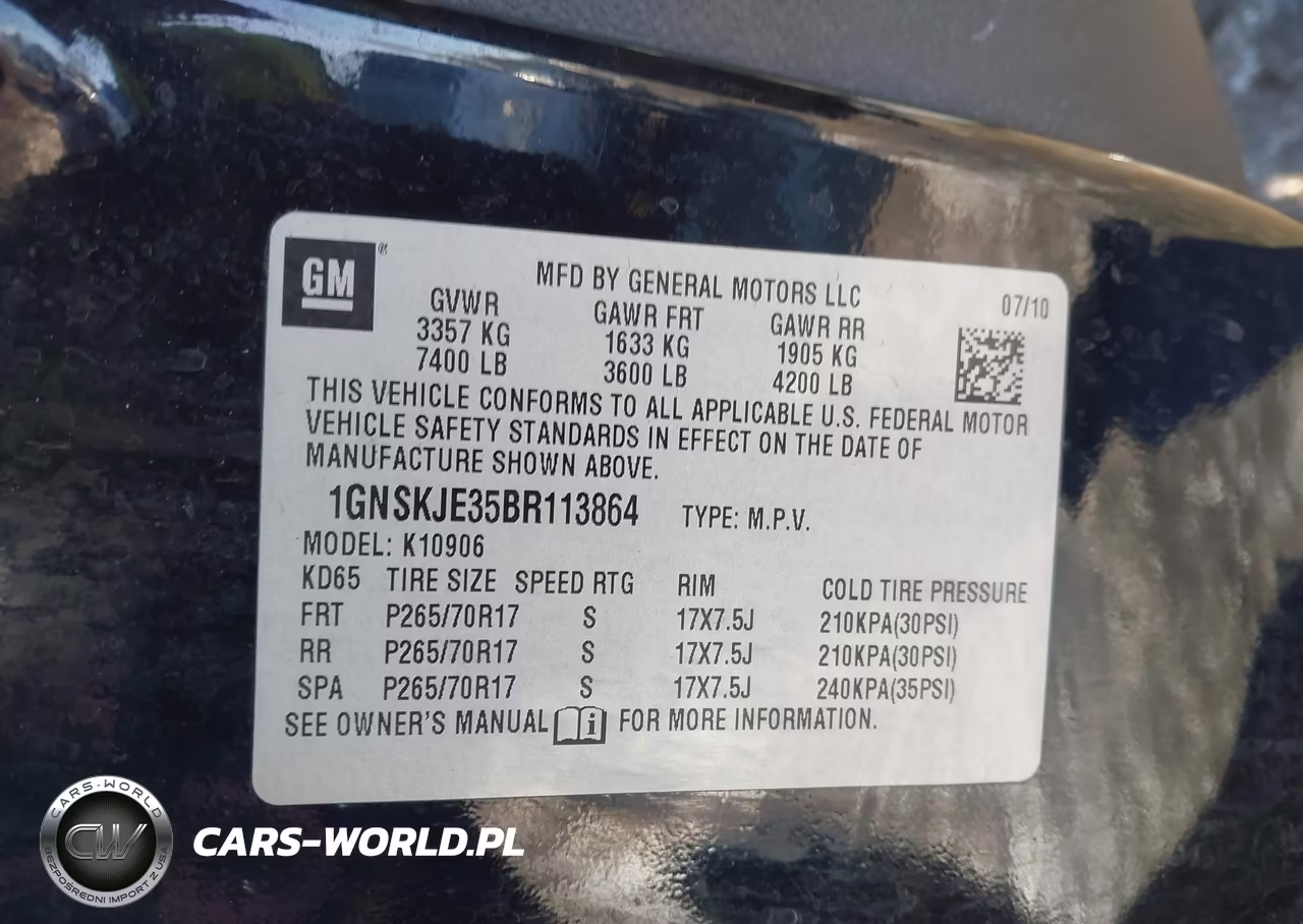 2011 Chevrolet Suburban 1500 Lt1 VIN:1GNSKJE35BR113864 - 9