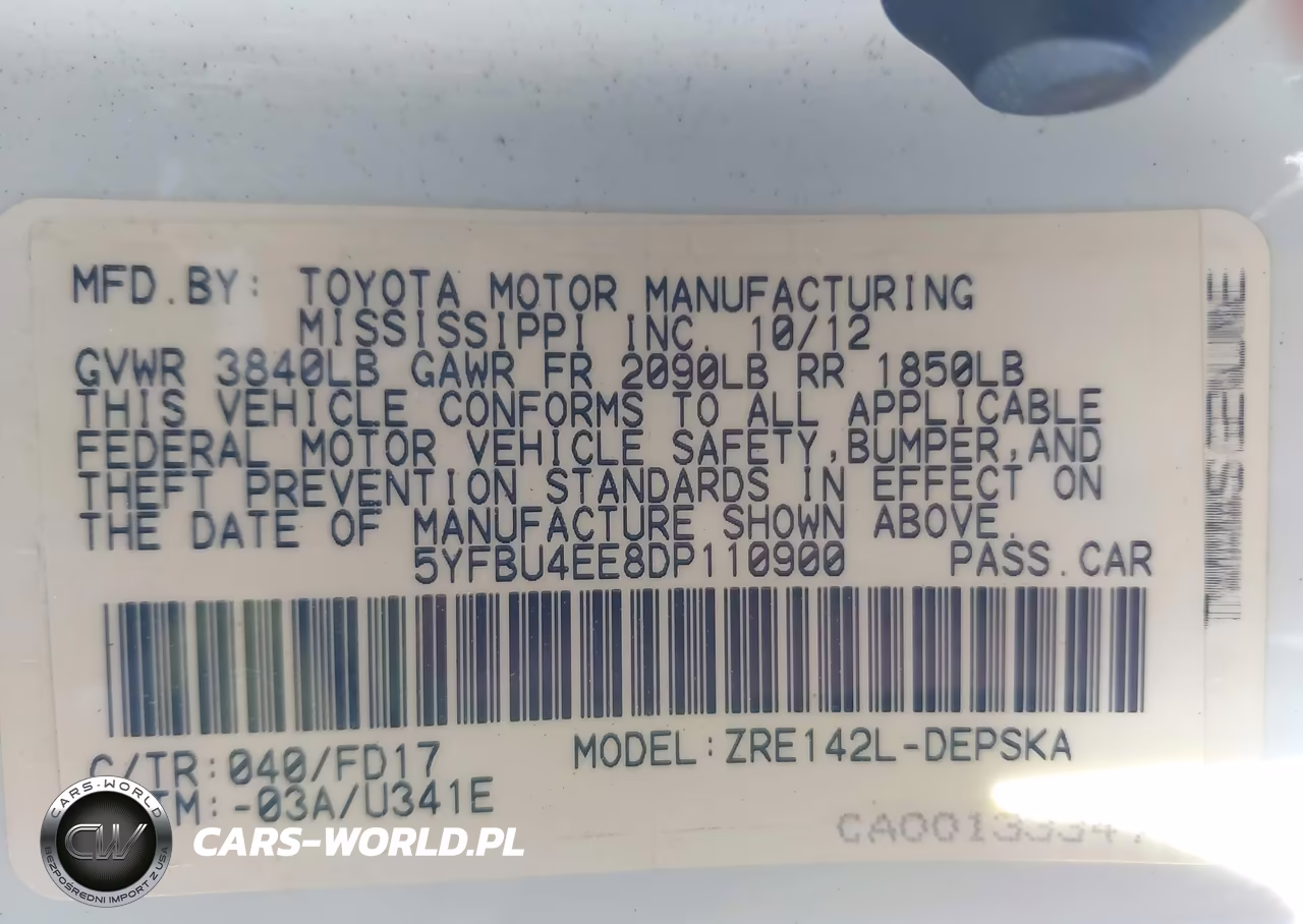 2013 Toyota Corolla S VIN:5YFBU4EE8DP110900 - 9