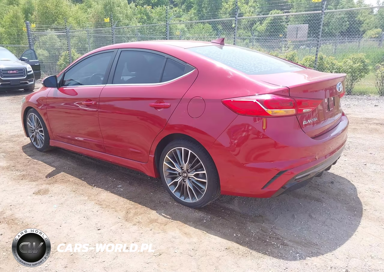 2017 Hyundai Elantra Sport VIN:KMHD04LB2HU328963 - 3
