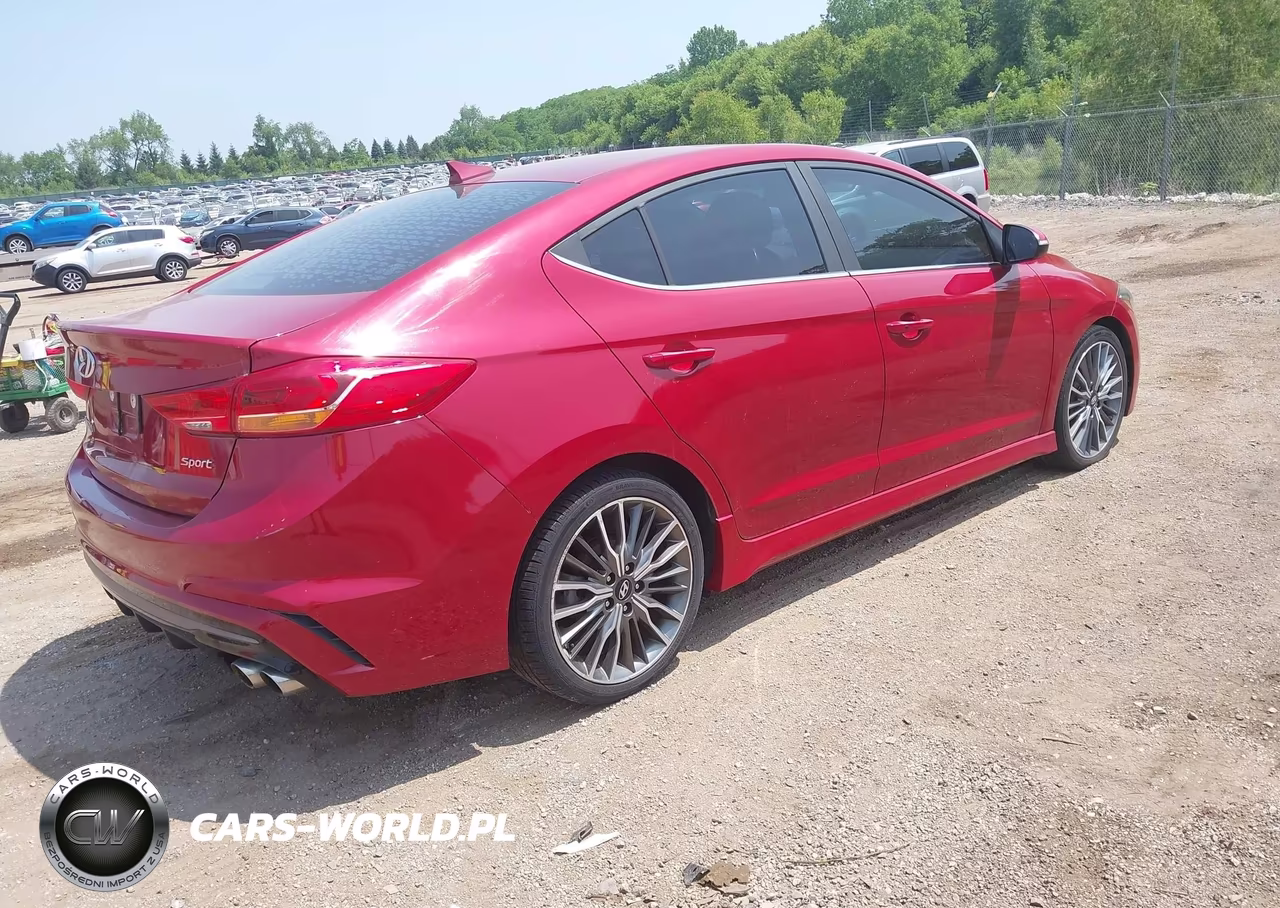 2017 Hyundai Elantra Sport VIN:KMHD04LB2HU328963 - 4
