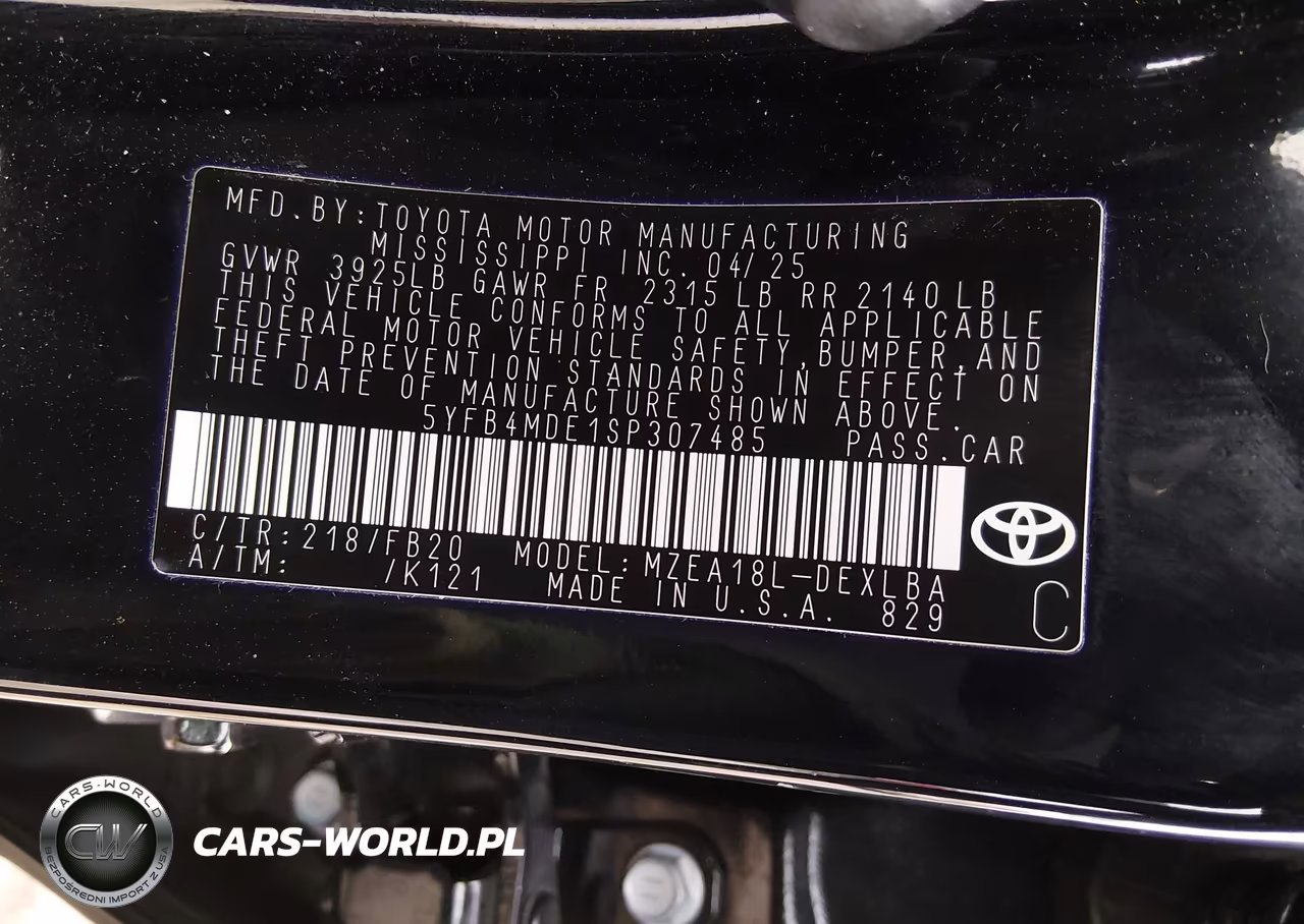 2025 Toyota Corolla Le VIN:5YFB4MDE1SP307485 - 9