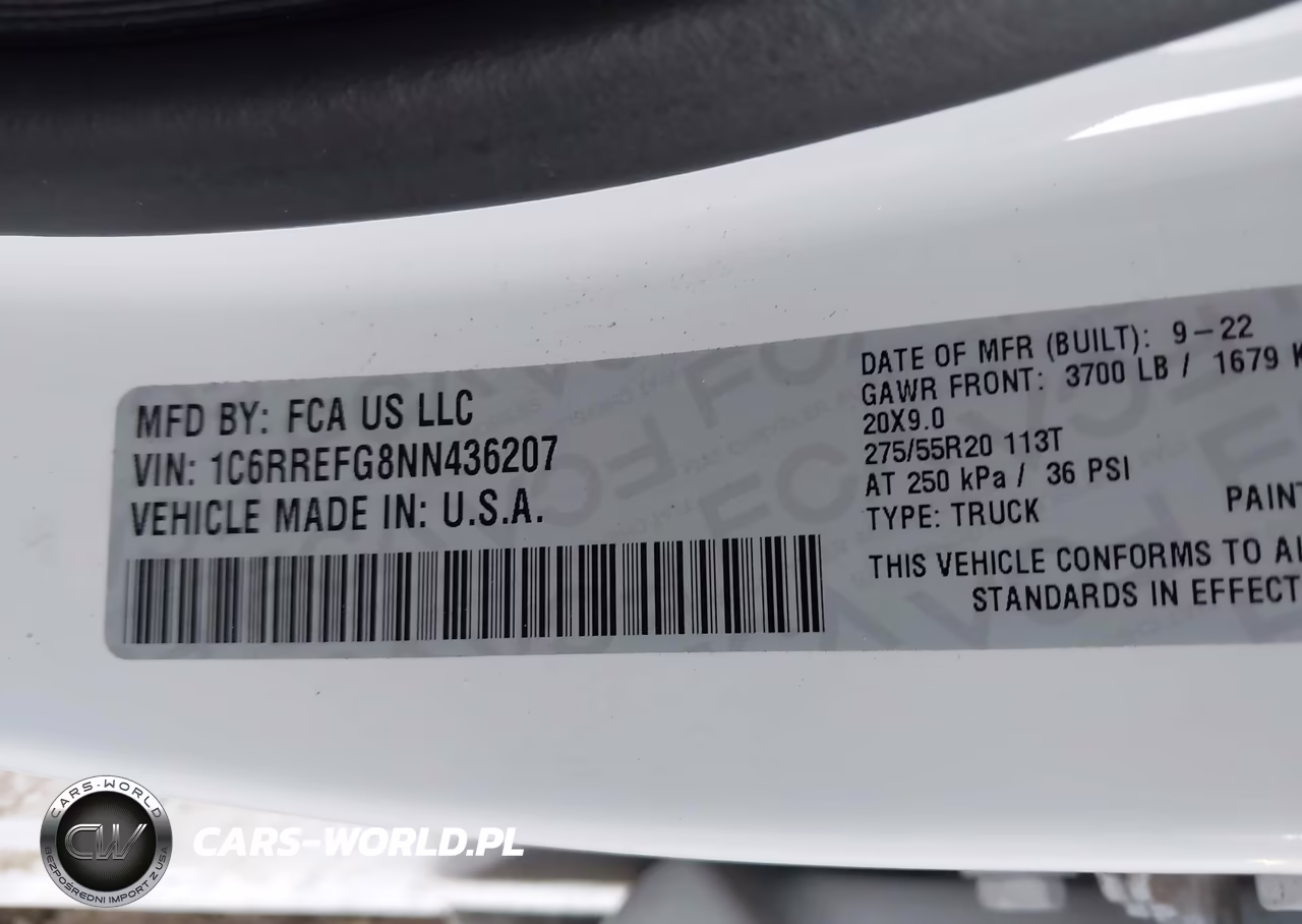 2022 Ram 1500 Big Horn 4X2 5'7 Box VIN:1C6RREFG8NN436207 - 9