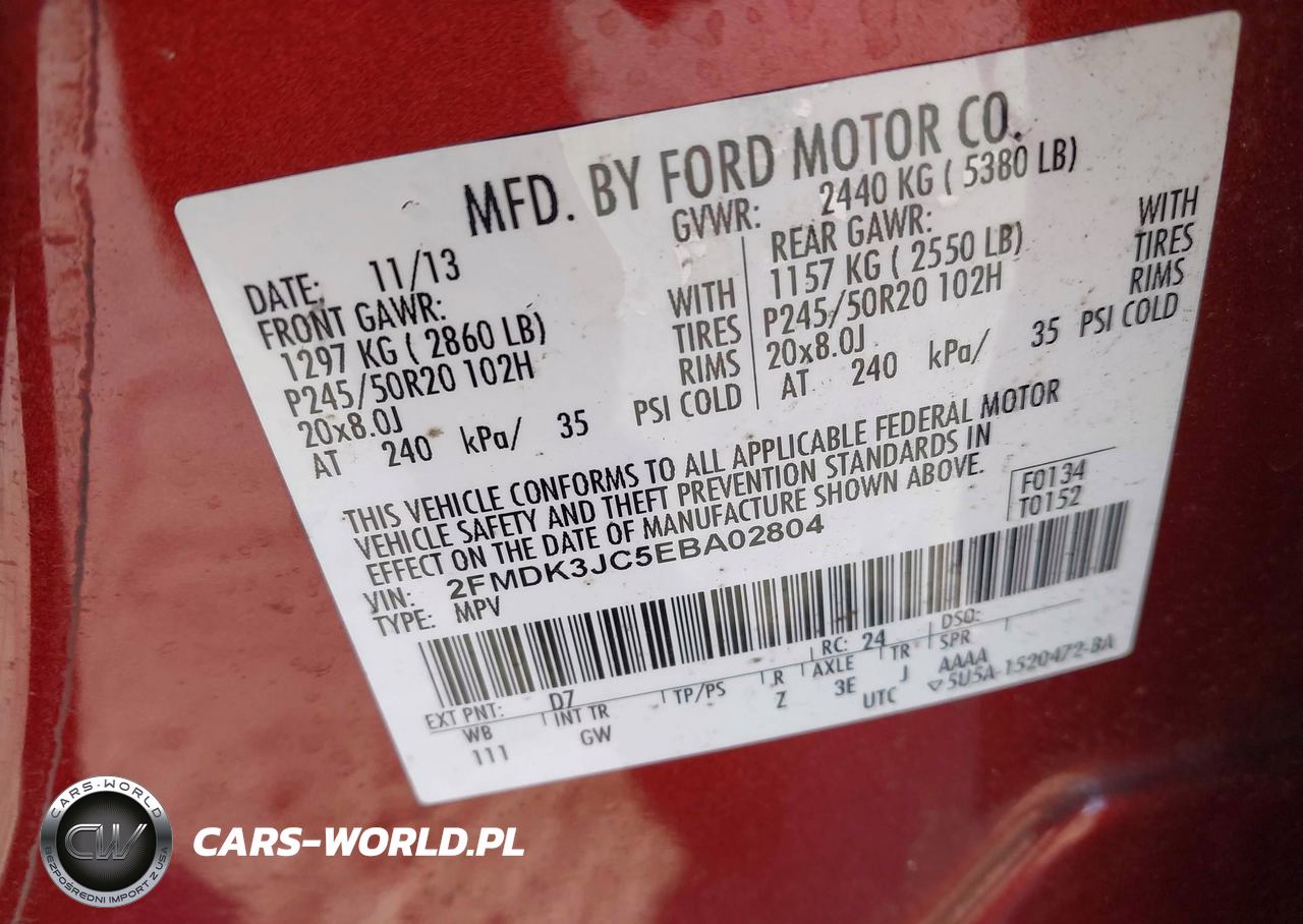 2014 Ford Edge Sel VIN:2FMDK3JC5EBA02804 - 9