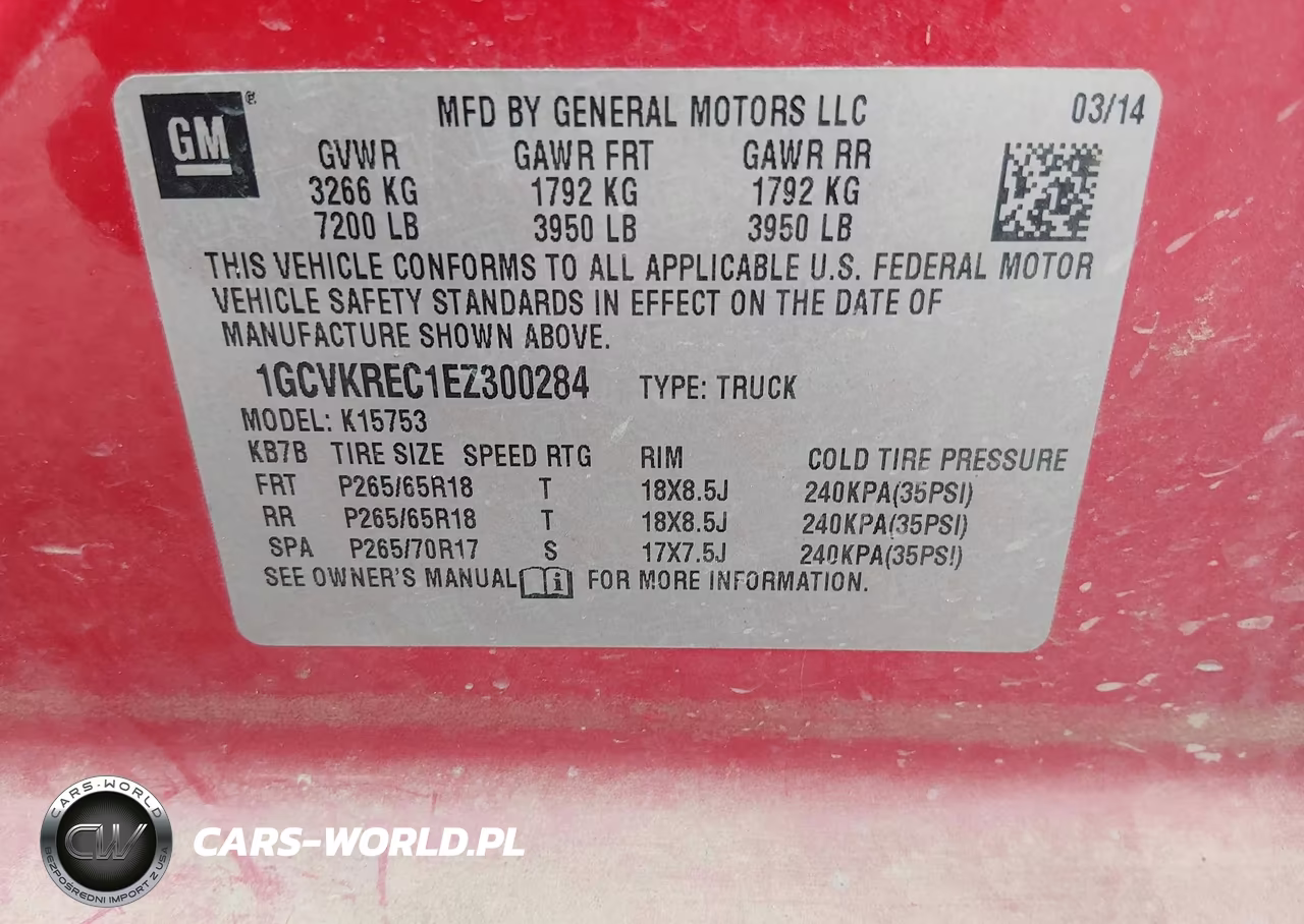 2014 Chevrolet Silverado 1500 2Lt VIN:1GCVKREC1EZ300284 - 9