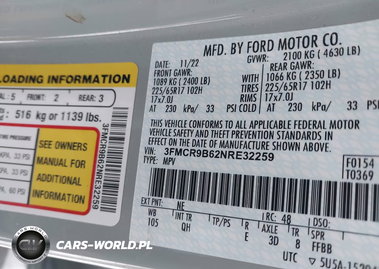 2022 Ford Bronco Sport Big Bend VIN:3FMCR9B62NRE32259 - 9