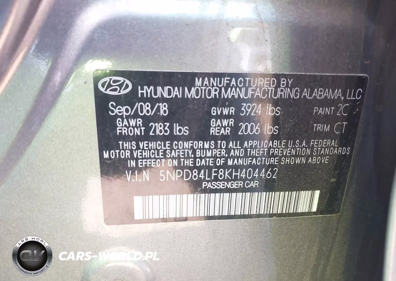 2019 Hyundai Elantra Sel VIN:5NPD84LF8KH404462 - 9
