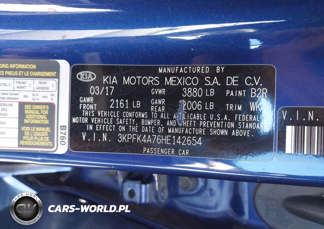 2017 Kia Forte Lx VIN:3KPFK4A76HE142654 - 9