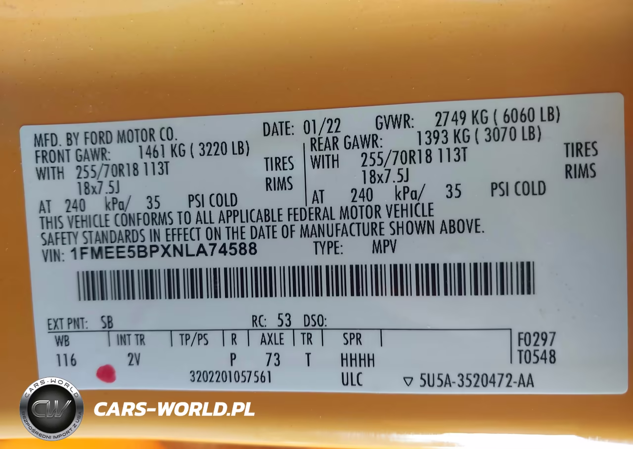 2022 Ford Bronco Outer Banks VIN:1FMEE5BPXNLA74588 - 9