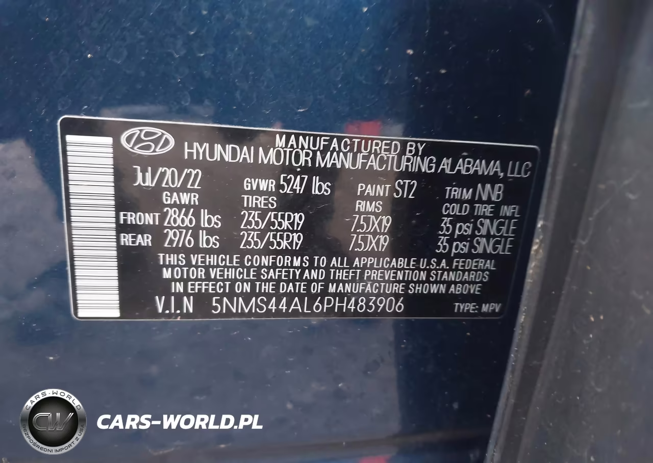 2023 Hyundai Santa Fe Limited VIN:5NMS44AL6PH483906 - 9