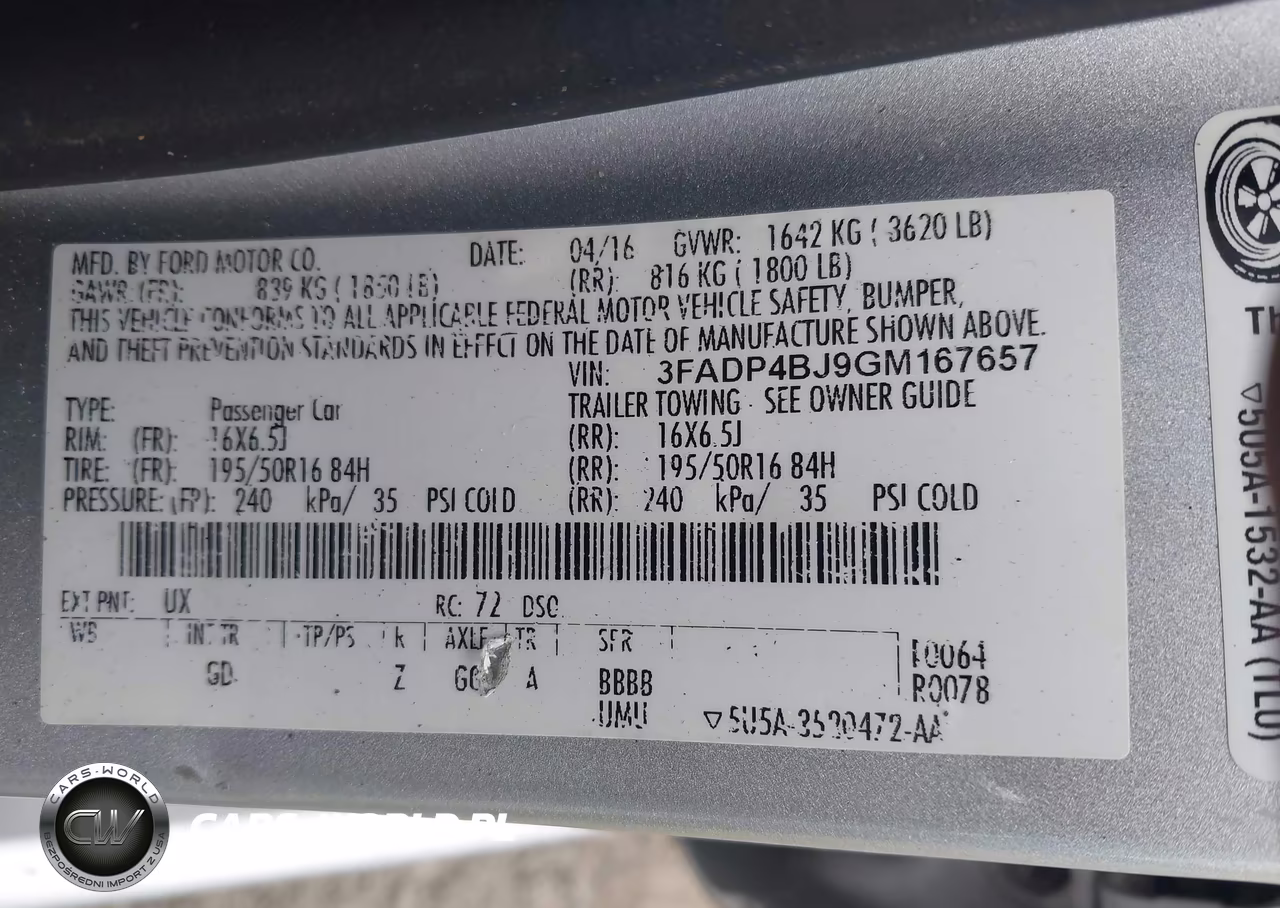 2016 Ford Fiesta Se VIN:3FADP4BJ9GM167657 - 9