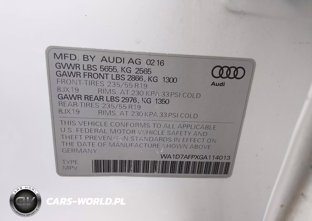 2016 Audi Q5 3.0T Premium Plus VIN:WA1D7AFPXGA114013 - 9