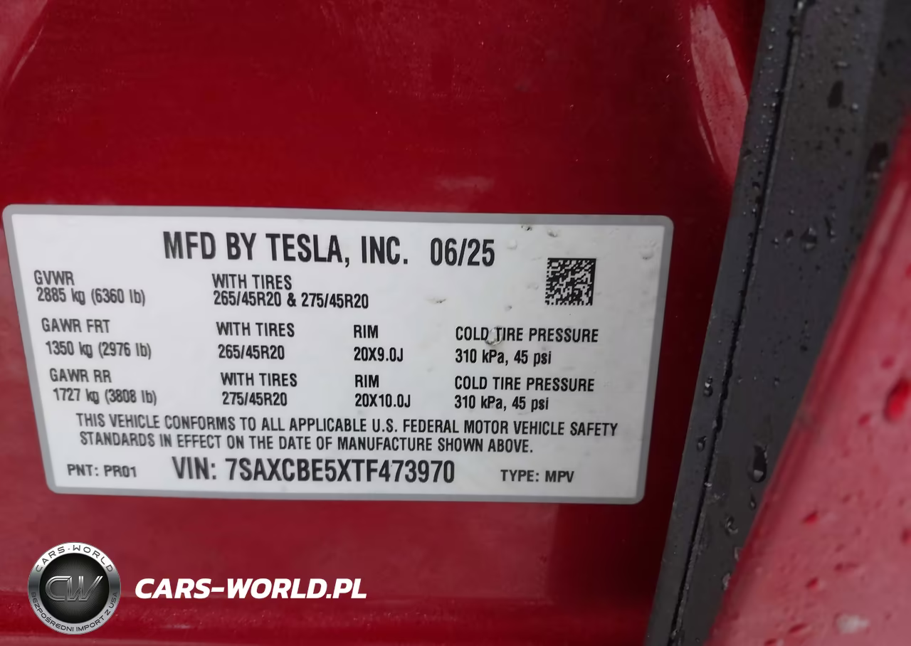 2026 Tesla Model X All-Wheel Drive VIN:7SAXCBE5XTF473970 - 9