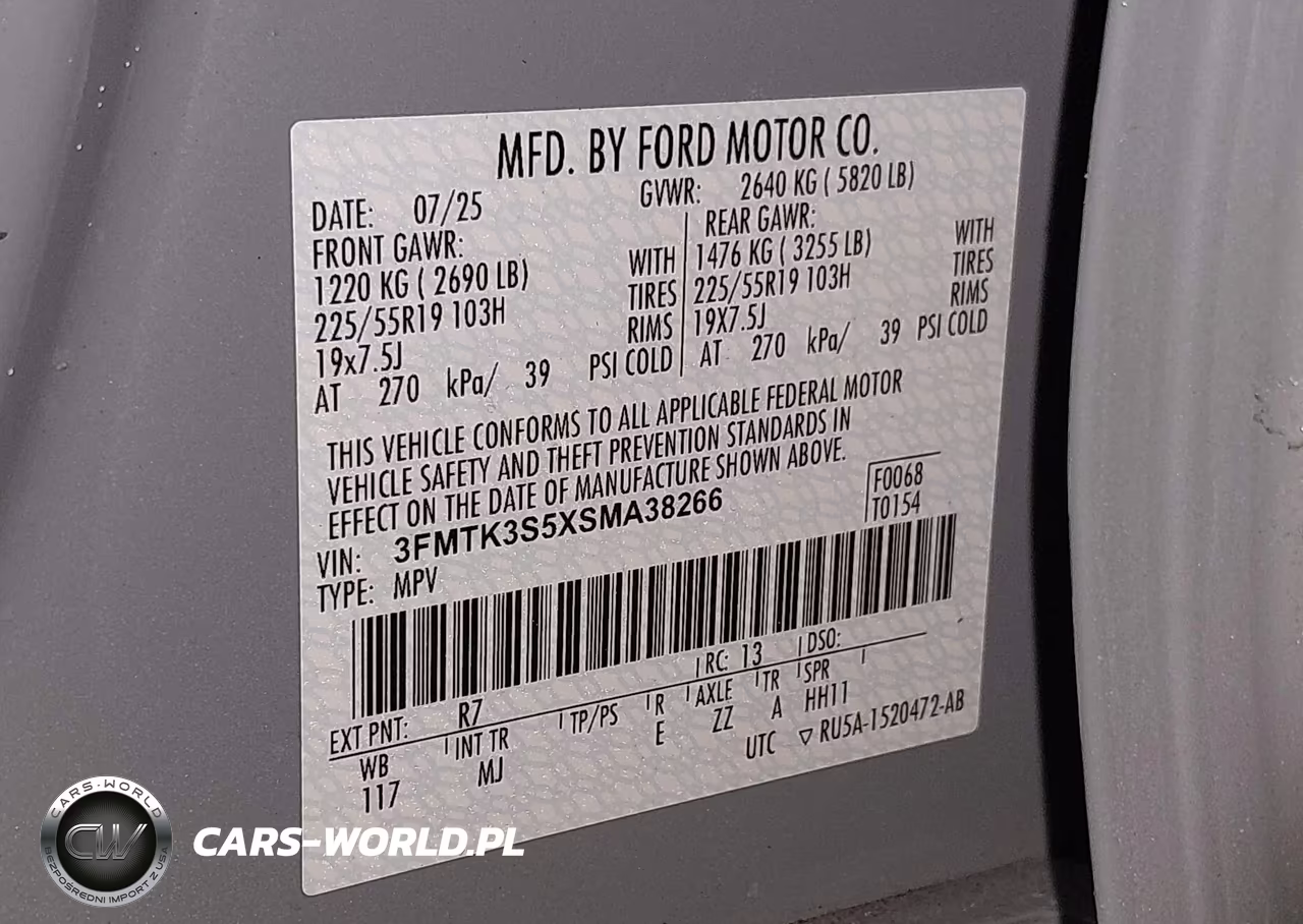 2025 Ford Mustang Mach-E Premium VIN:3FMTK3S5XSMA38266 - 9