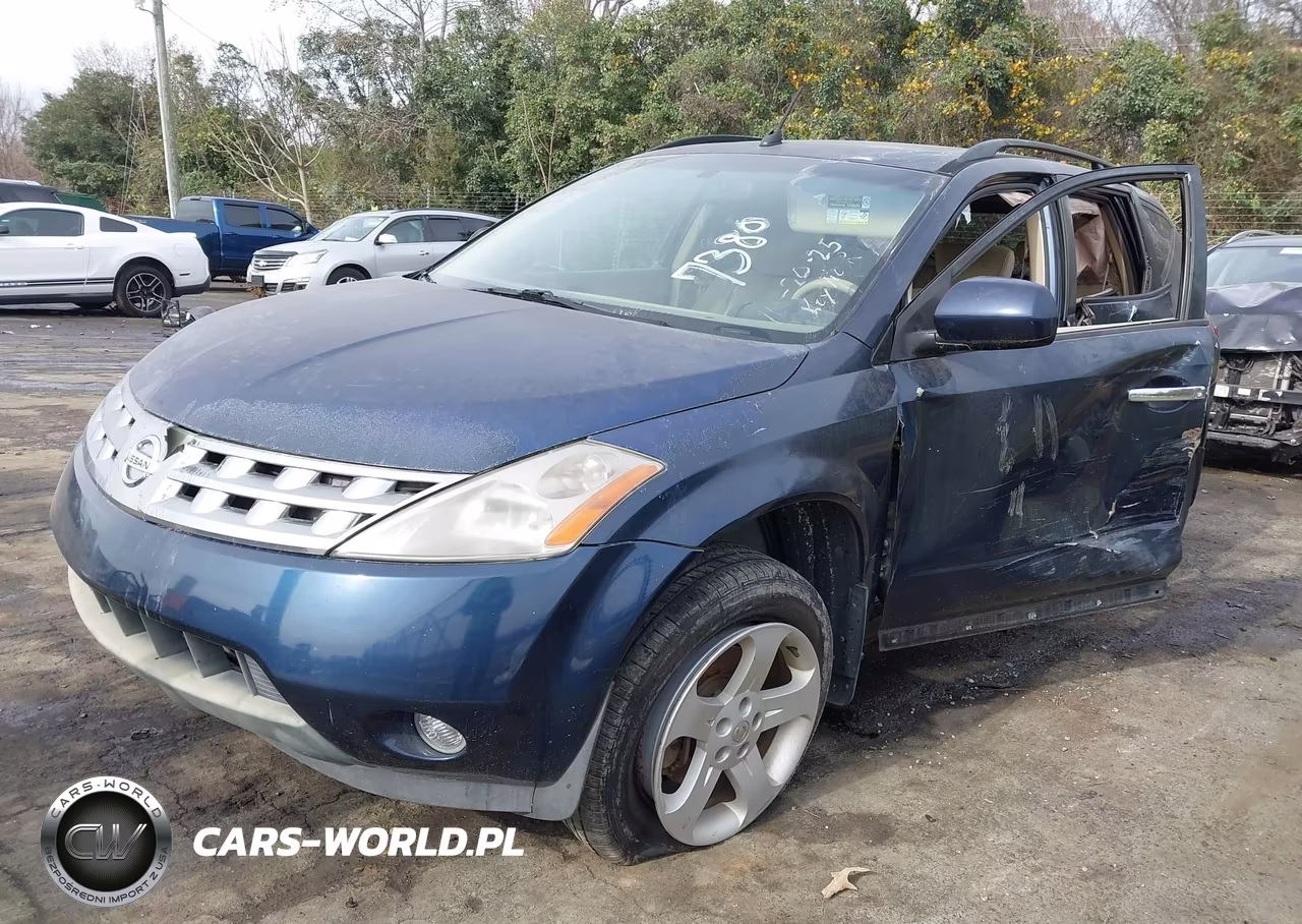 2004 Nissan Murano Sl VIN:JN8AZ08T14W217380 - 2