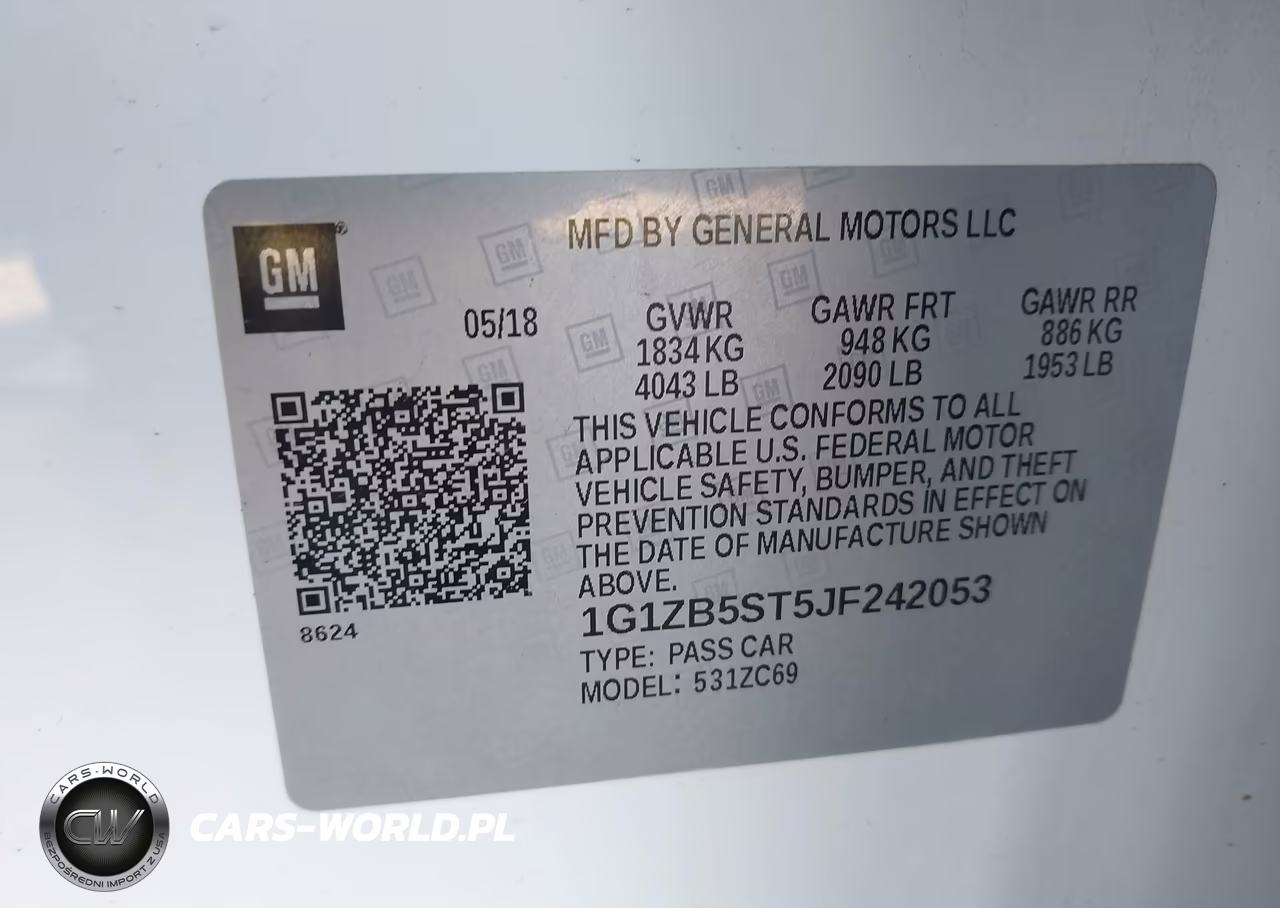 2018 Chevrolet Malibu 1Ls VIN:1G1ZB5ST5JF242053 - 9