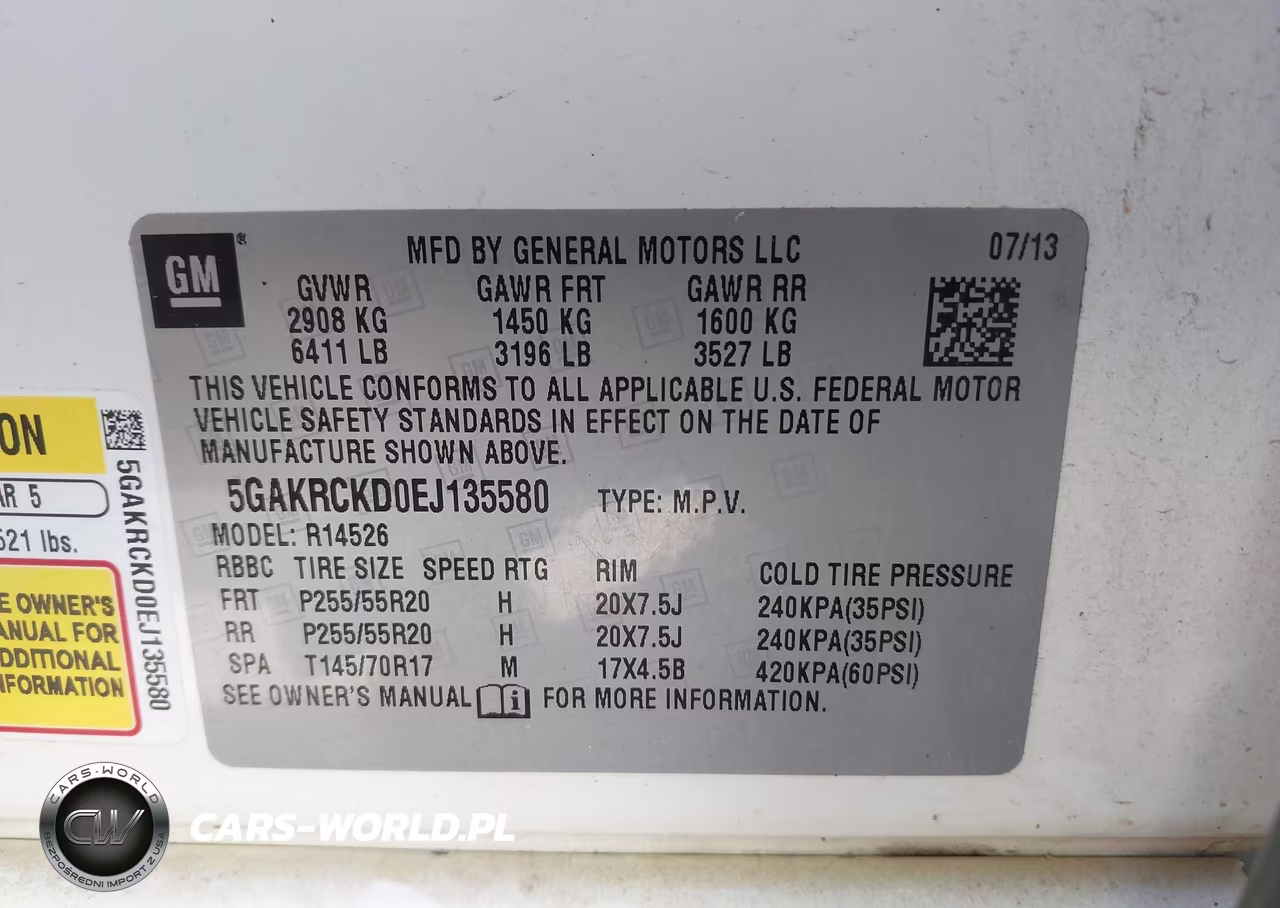 2014 Buick Enclave Premium VIN:5GAKRCKD0EJ135580 - 9