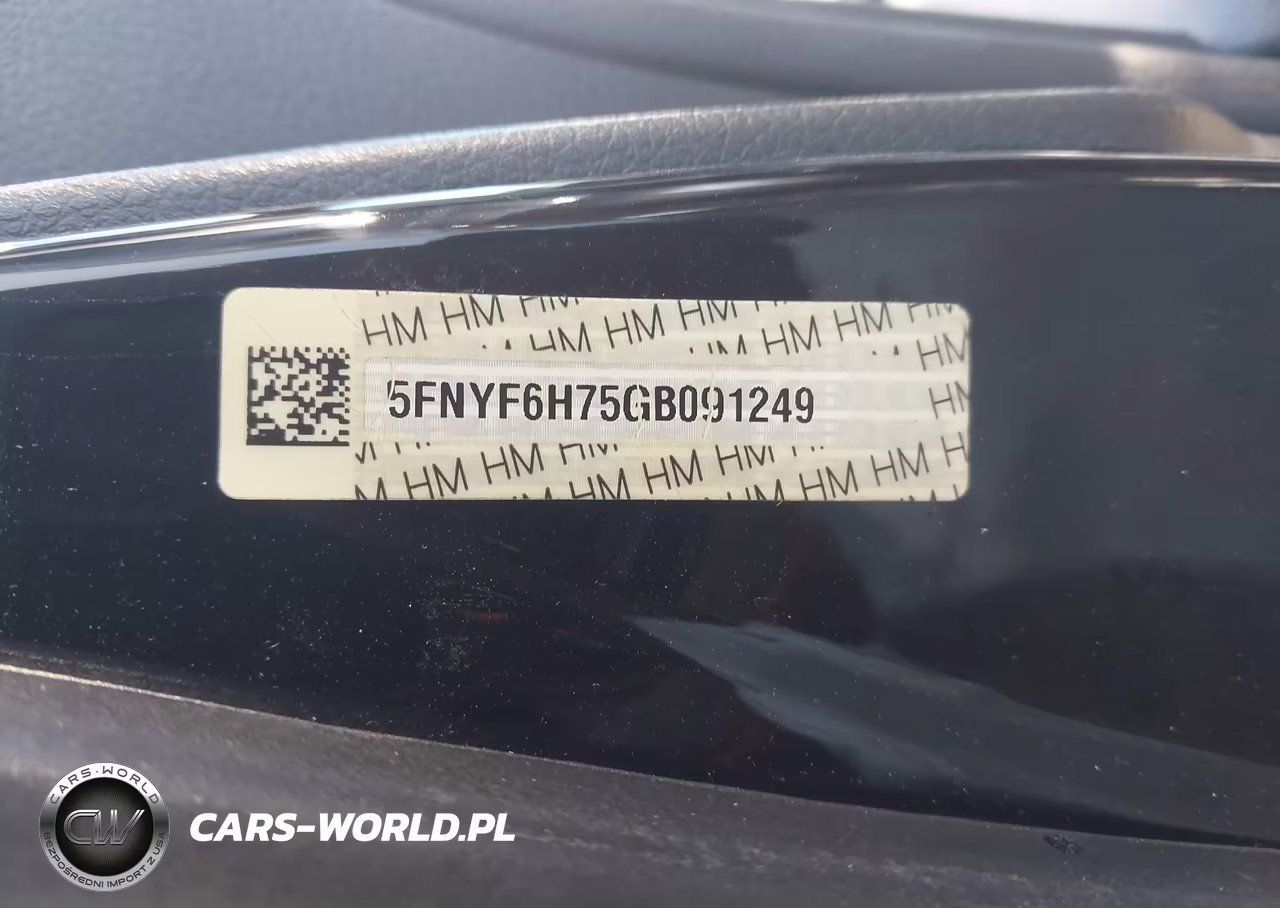2016 Honda Pilot Ex-L VIN:5FNYF6H75GB091249 - 9