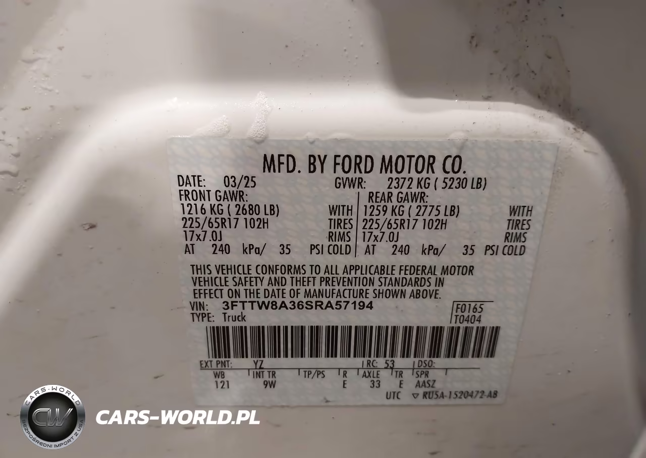 2025 Ford Maverick Xl VIN:3FTTW8A36SRA57194 - 9