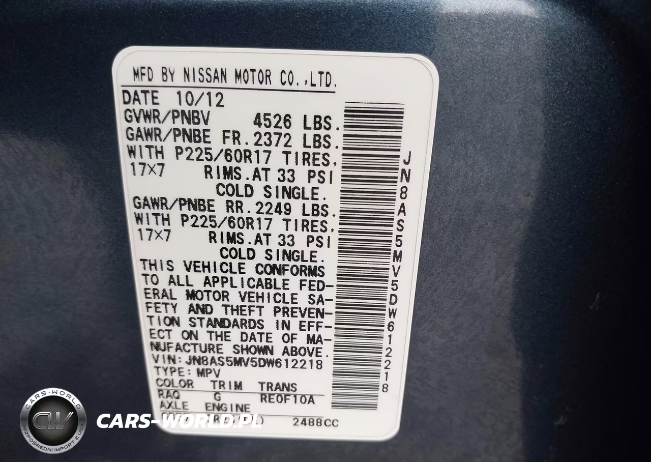 2013 Nissan Rogue Sv VIN:JN8AS5MV5DW612218 - 9