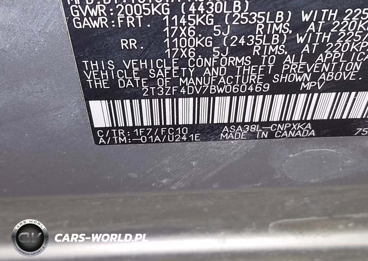 2011 Toyota Rav4 VIN:2T3ZF4DV7BW060469 - 9