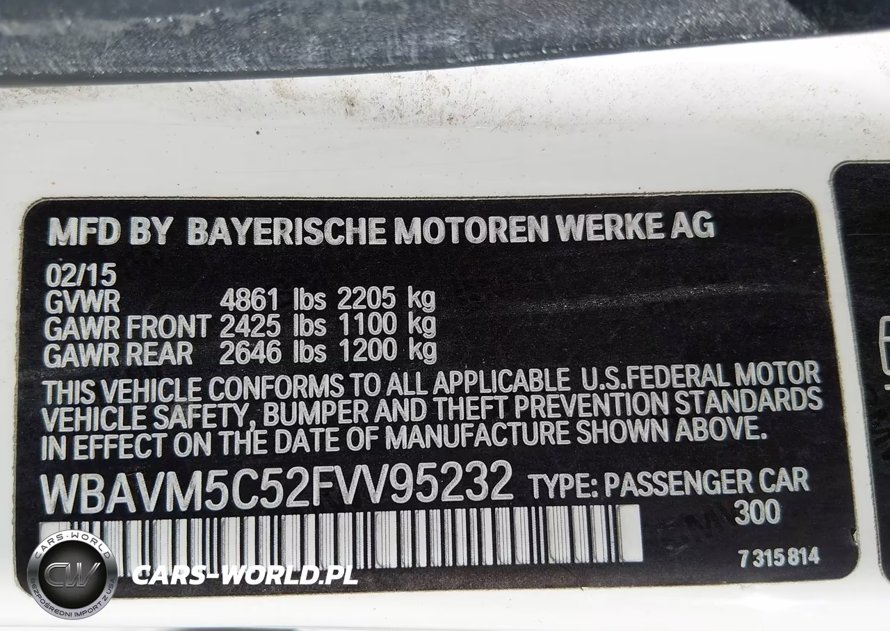 2015 BMW X1 xDrive35I VIN:WBAVM5C52FVV95232 - 9