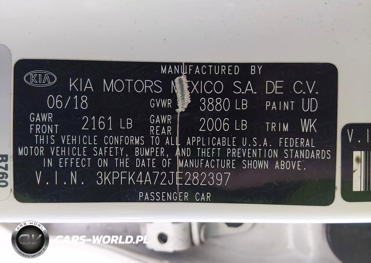 2018 Kia Forte Lx VIN:3KPFK4A72JE282397 - 9
