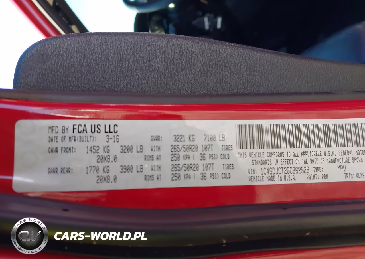 2016 Dodge Durango R-T VIN:1C4SDJCT2GC362929 - 9