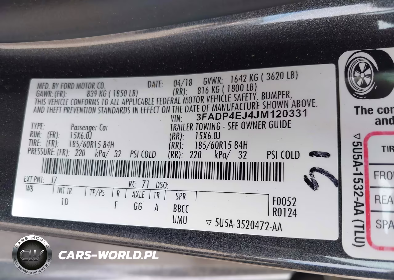 2018 Ford Fiesta Se VIN:3FADP4EJ4JM120331 - 9