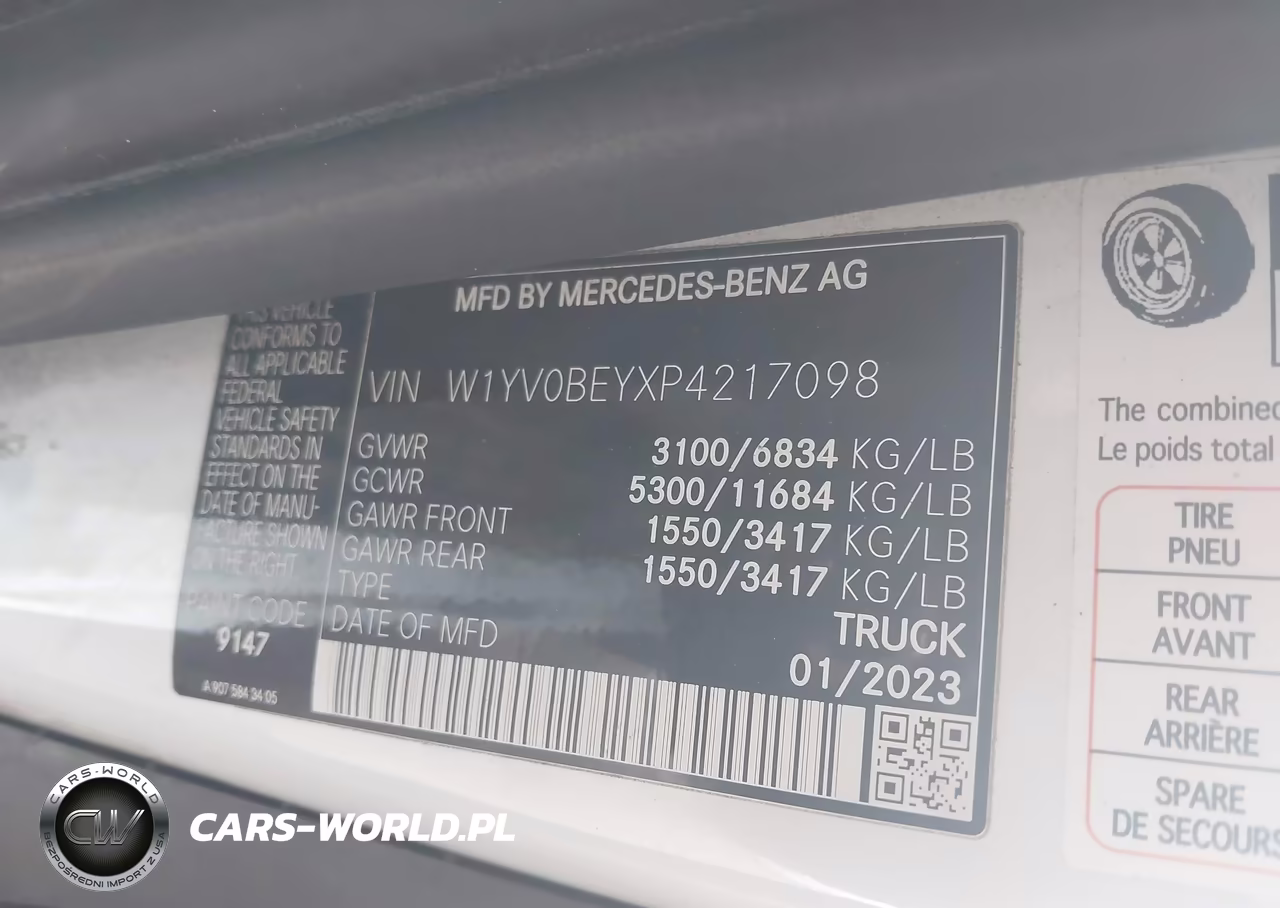 2023 Mercedes-Benz Metris VIN:W1YV0BEYXP4217098 - 9