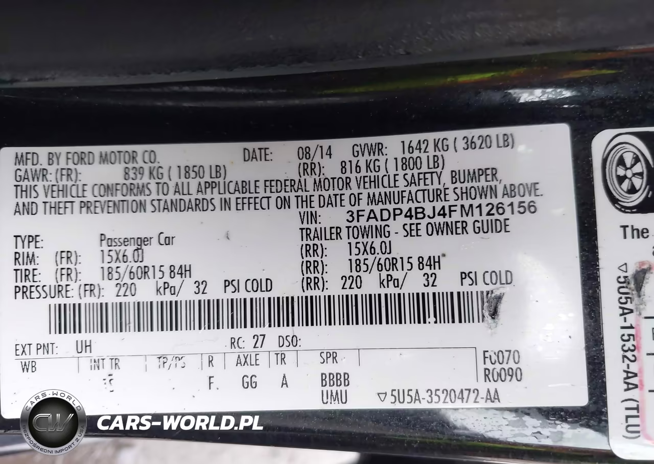 2015 Ford Fiesta Se VIN:3FADP4BJ4FM126156 - 9