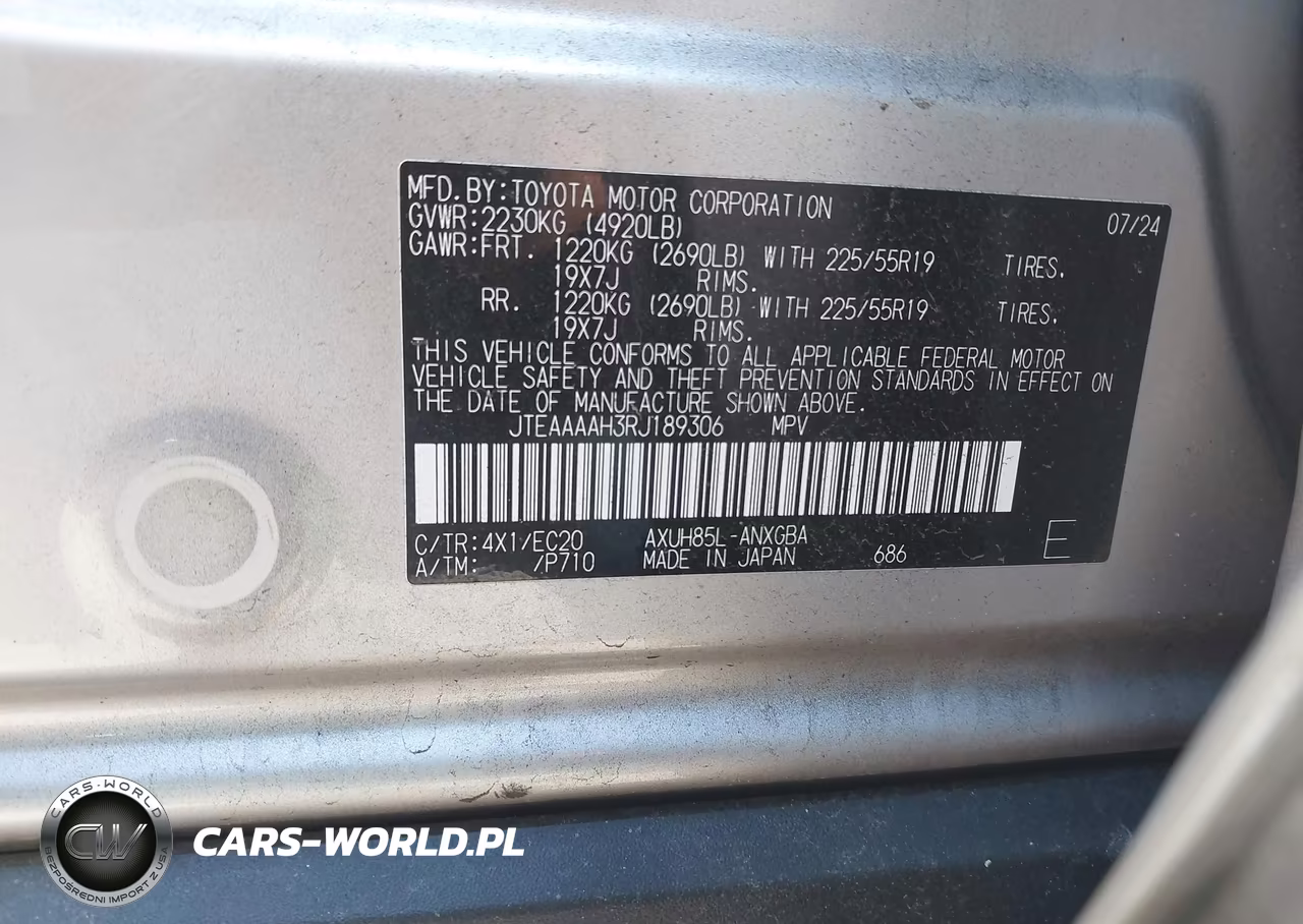 2024 Toyota Venza Xle VIN:JTEAAAAH3RJ189306 - 9
