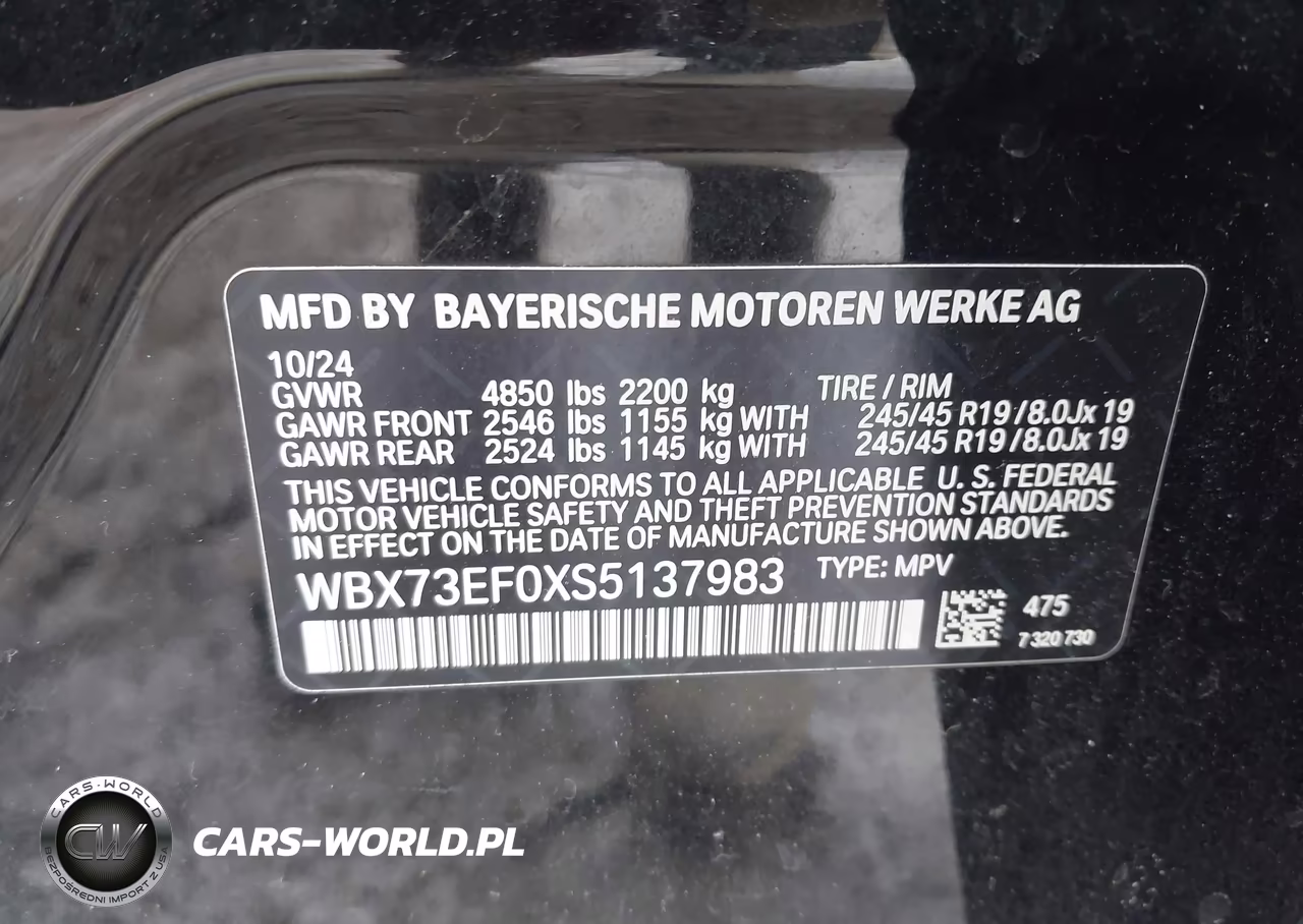 2025 BMW X1 xDrive28I VIN:WBX73EF0XS5137983 - 9
