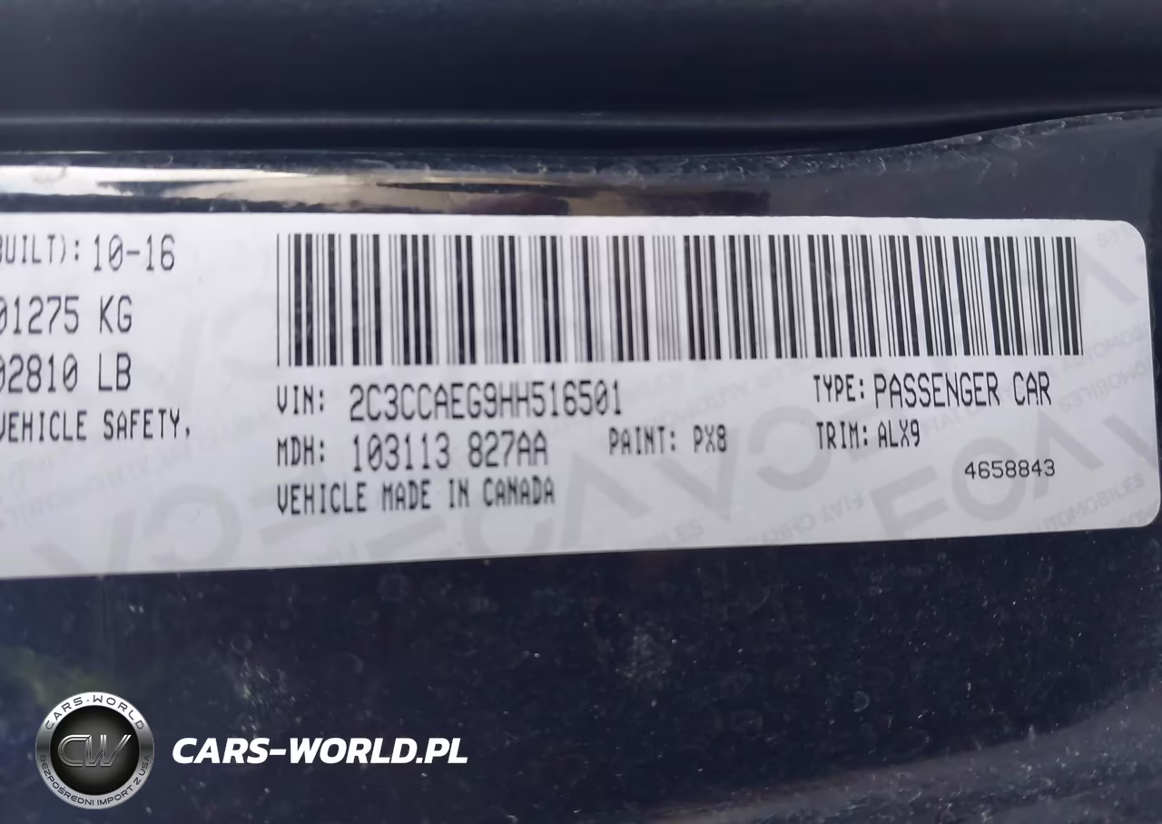2017 Chrysler 300C VIN:2C3CCAEG9HH516501 - 9