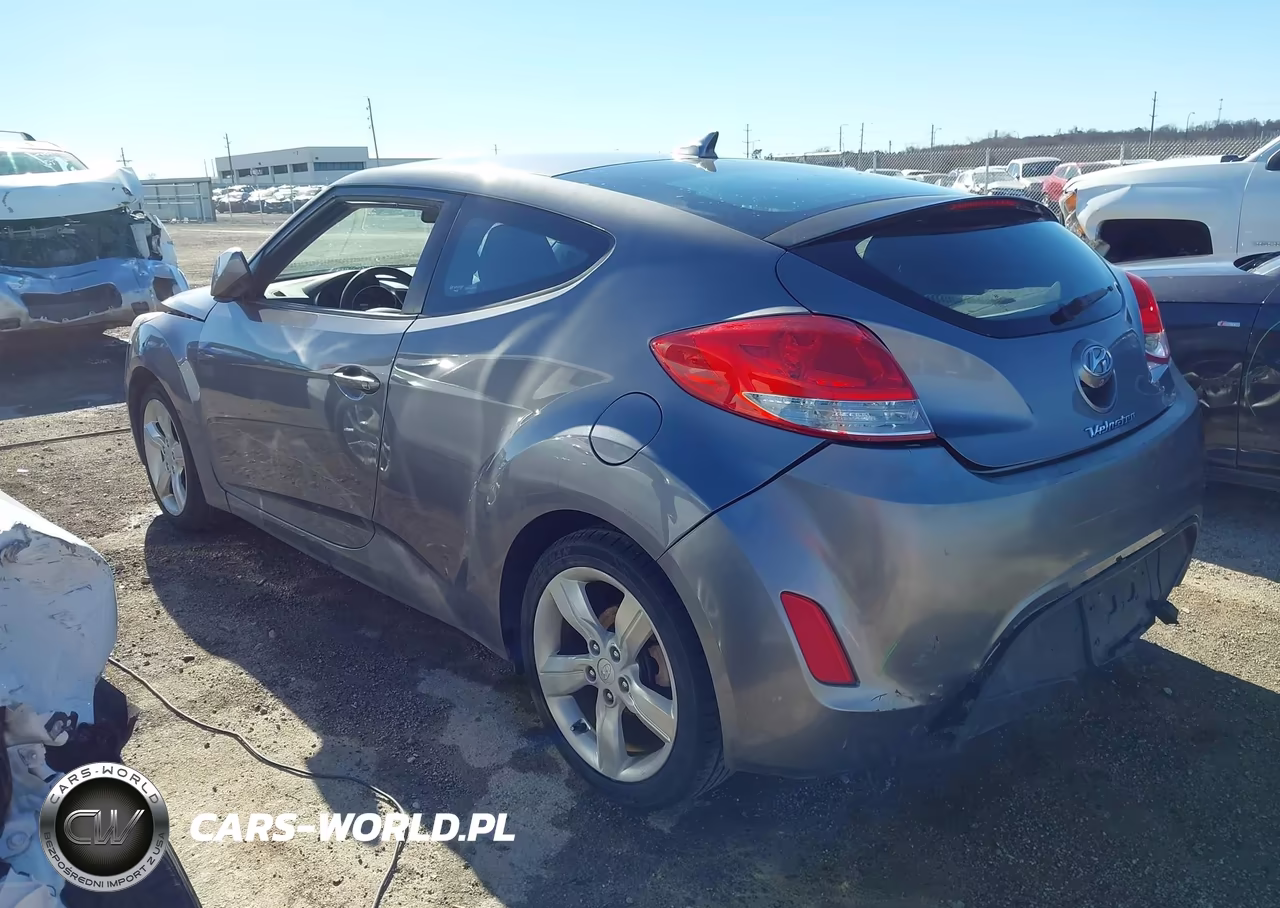 2014 Hyundai Veloster Base W-Black VIN:KMHTC6AD8EU186522 - 3