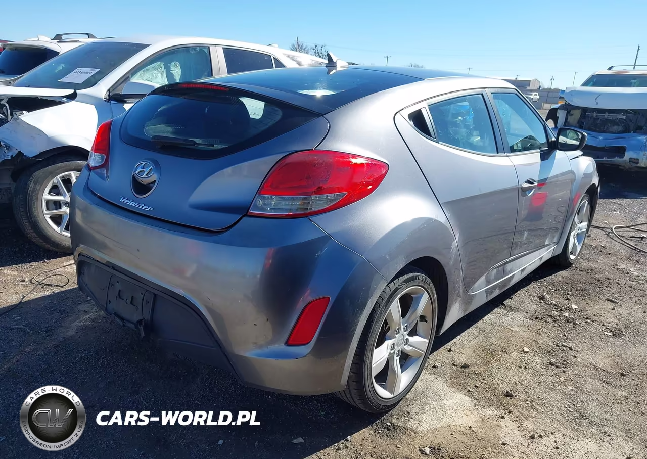2014 Hyundai Veloster Base W-Black VIN:KMHTC6AD8EU186522 - 4