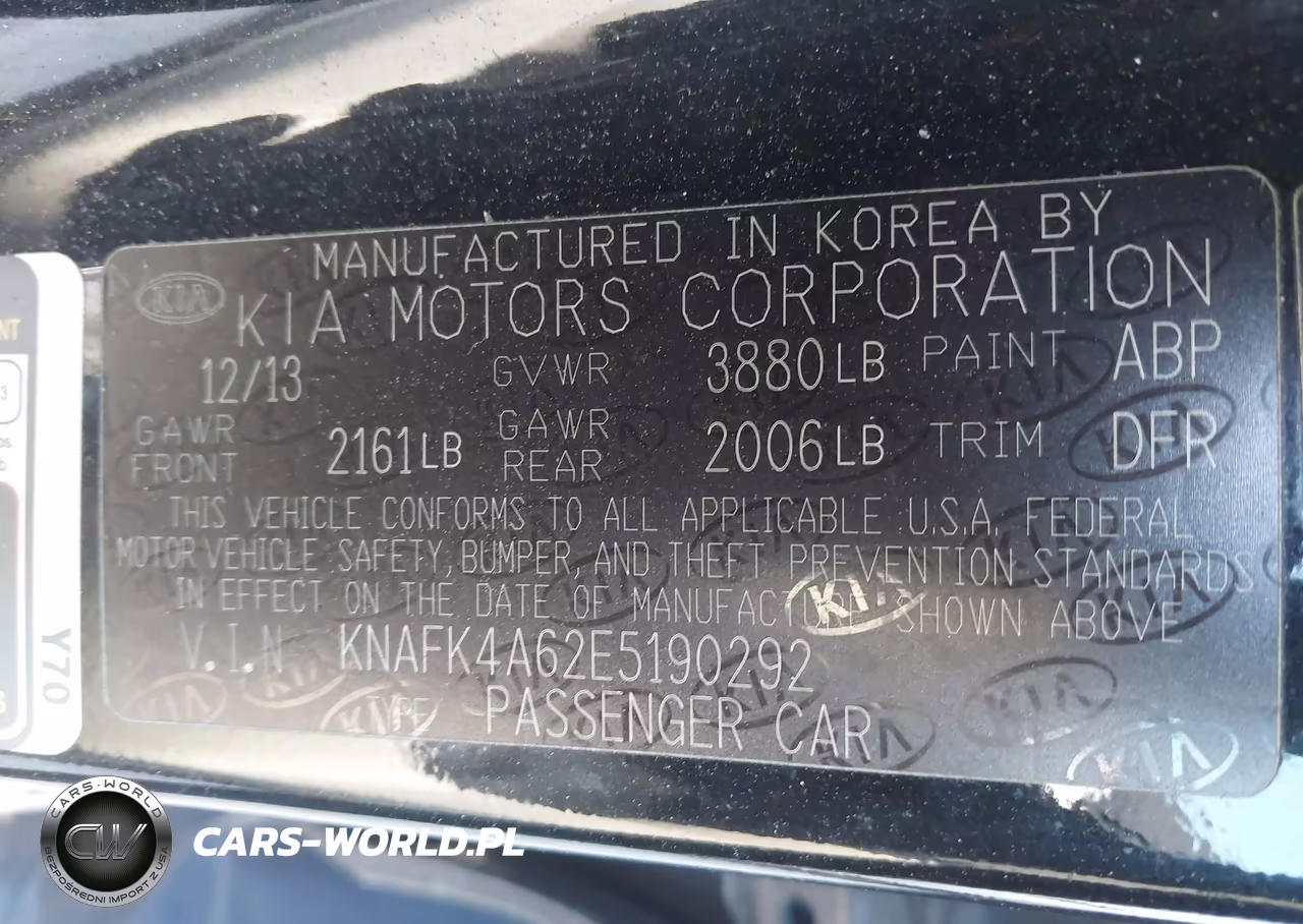 2014 Kia Forte Lx VIN:KNAFK4A62E5190292 - 9