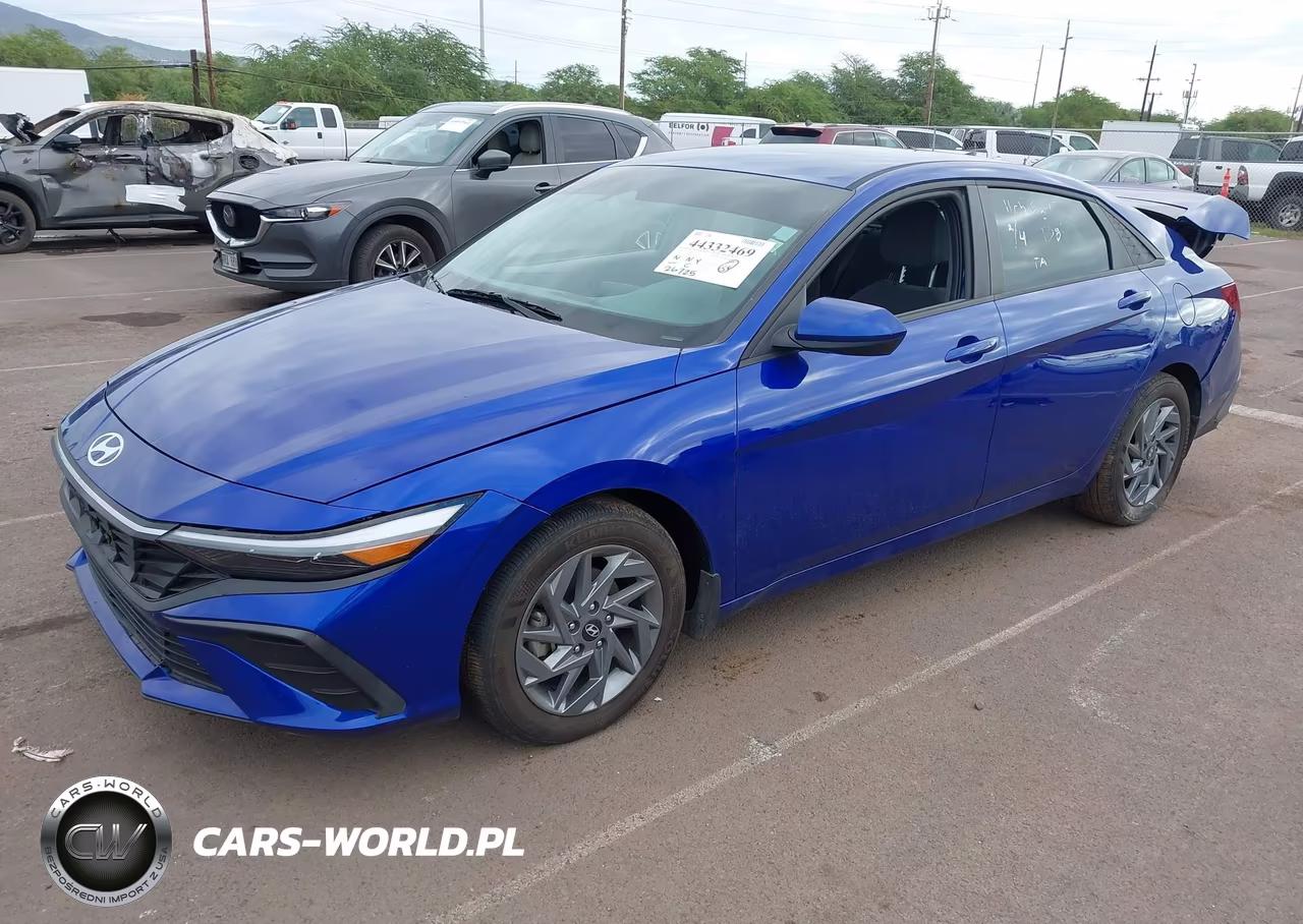 2024 Hyundai Elantra Hybrid Blue VIN:KMHLM4DJ8RU093928 - 2