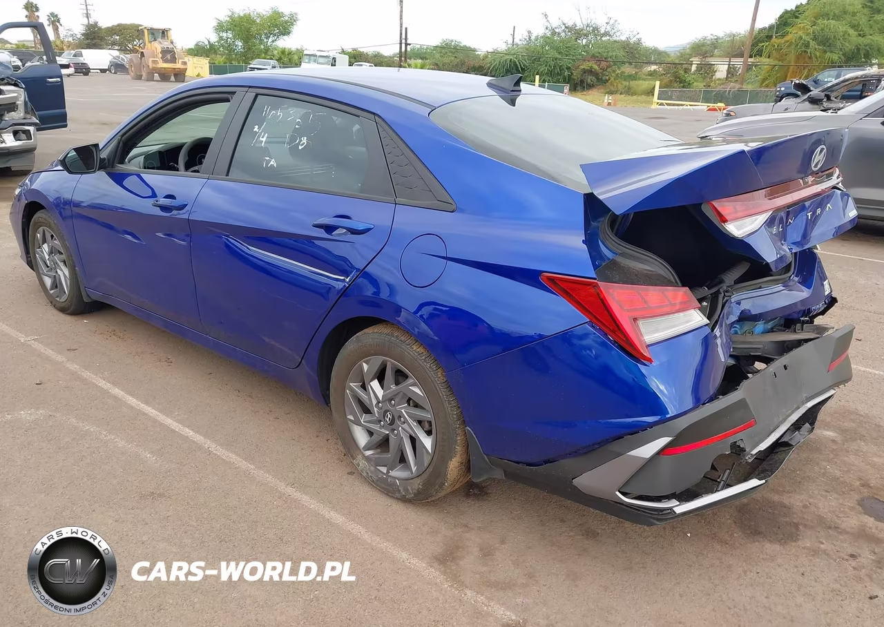 2024 Hyundai Elantra Hybrid Blue VIN:KMHLM4DJ8RU093928 - 3