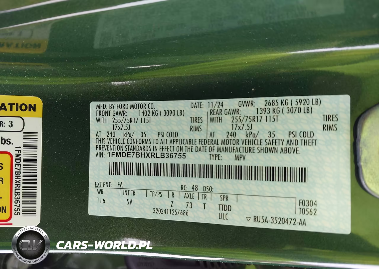 2024 Ford Bronco Big Bend VIN:1FMDE7BHXRLB36755 - 9