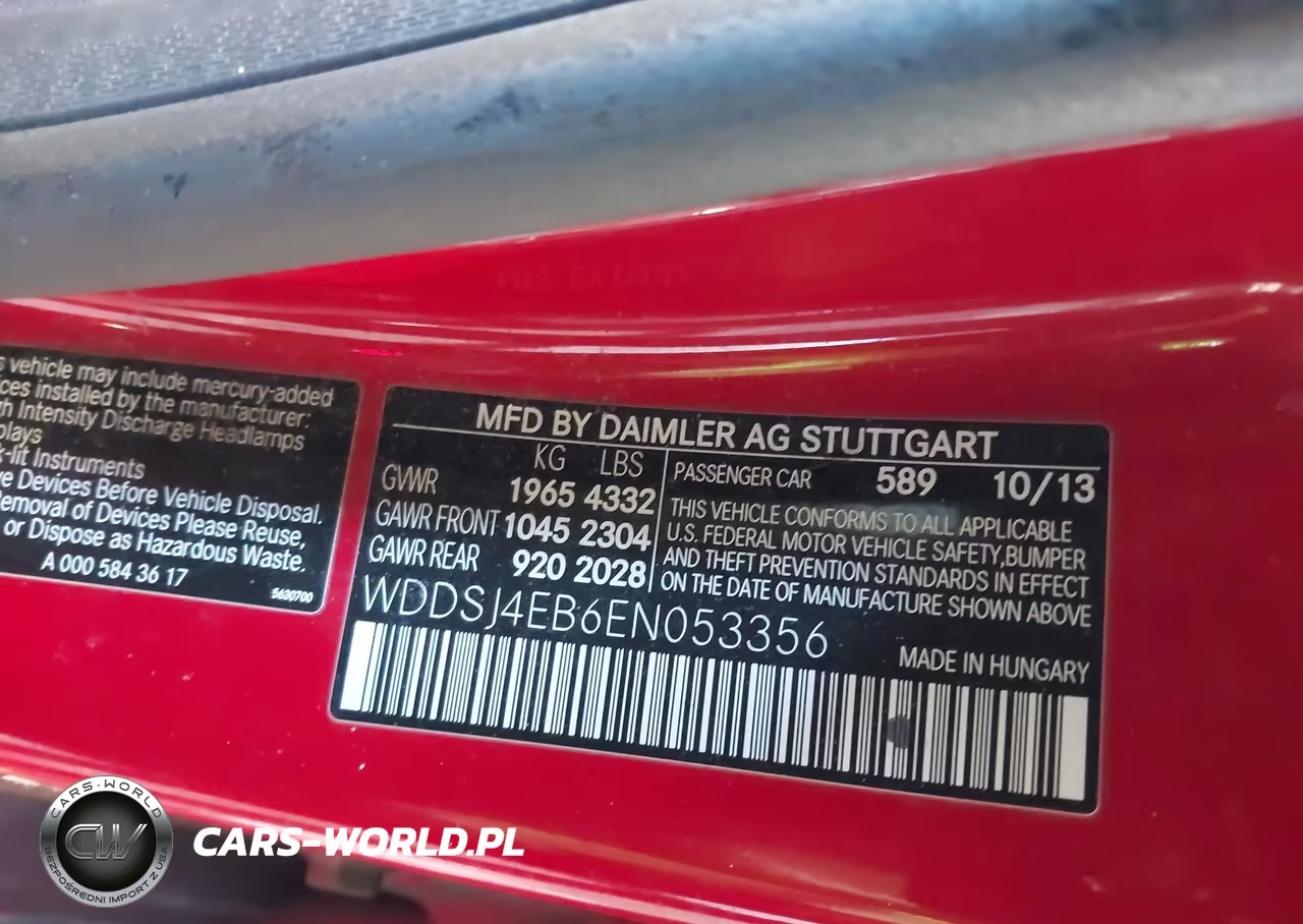 2014 Mercedes-Benz Cla 250 VIN:WDDSJ4EB6EN053356 - 9