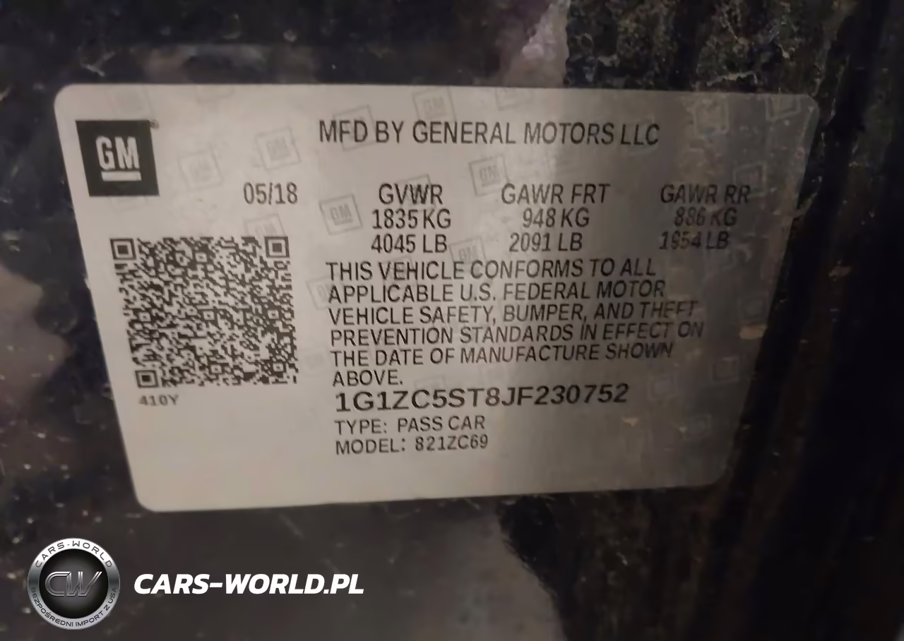 2018 Chevrolet Malibu 1Fl VIN:1G1ZC5ST8JF230752 - 9